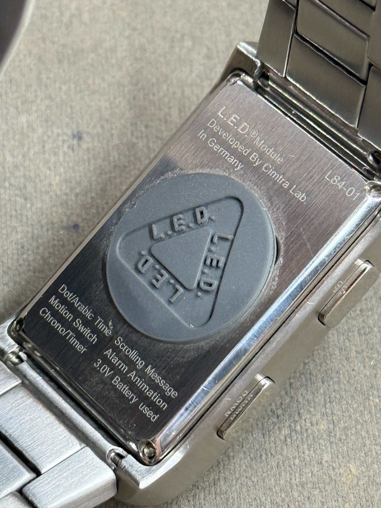 LED by Cimtra Lab Germany Digital Watch Rare