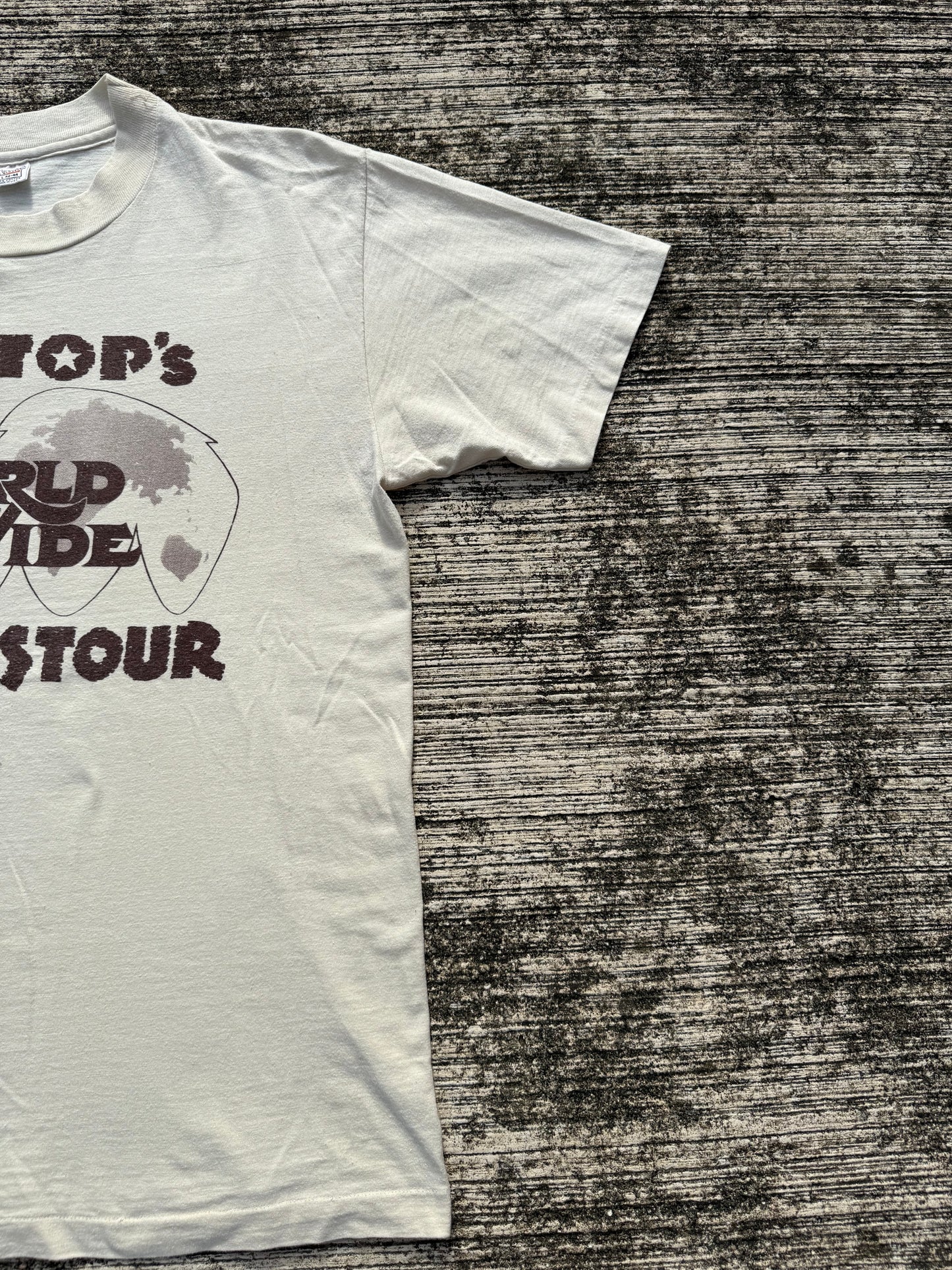 Vintage 70s ZZ Top Worldwide Texas Tour Tee Made in USA