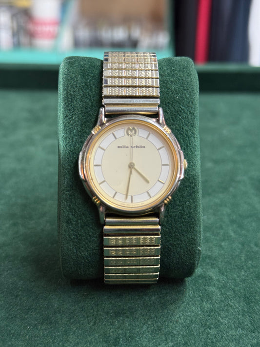 Mila Schon Dual Tone Vintage Watch