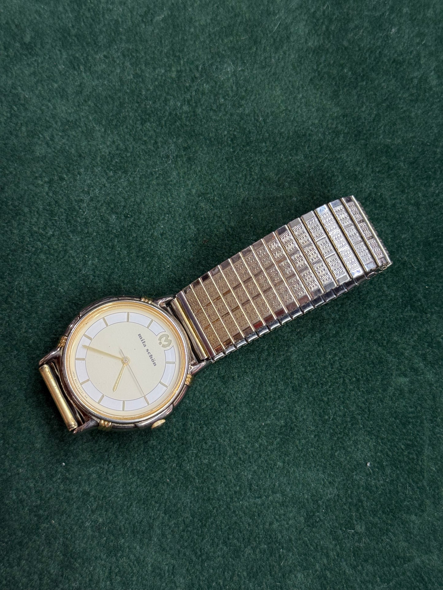 Mila Schon Dual Tone Vintage Watch