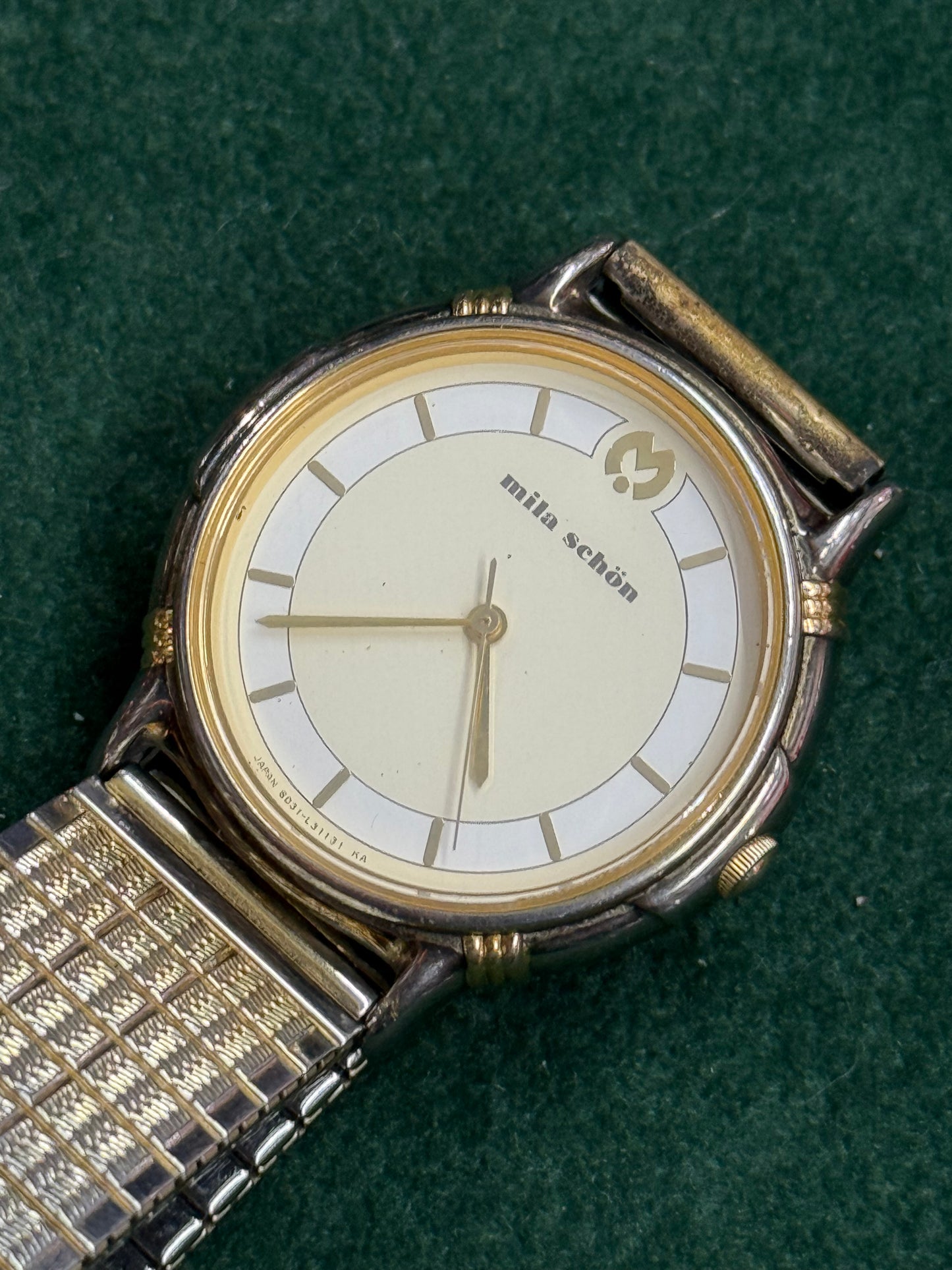 Mila Schon Dual Tone Vintage Watch