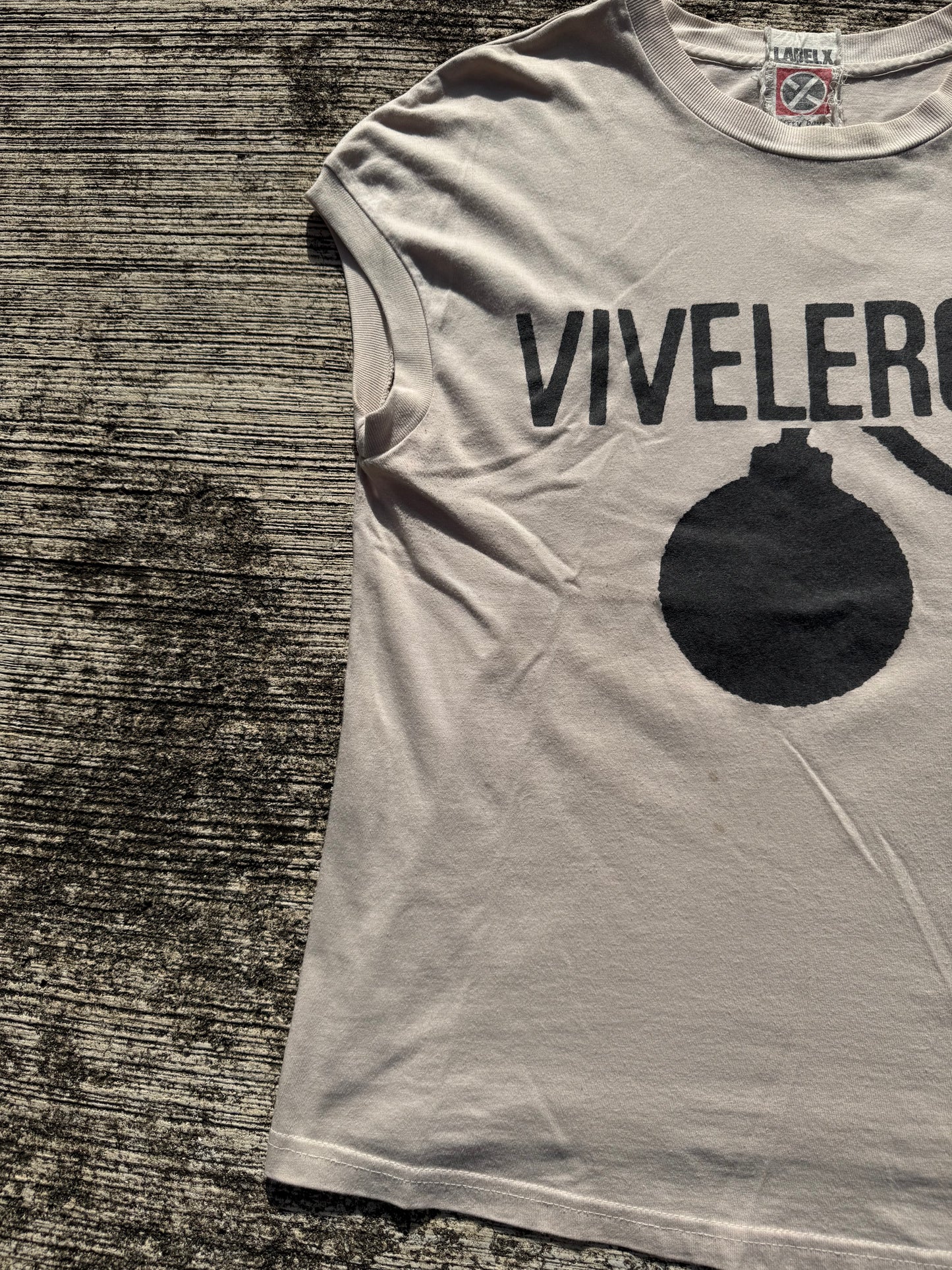 Rare Vintage Label X “Vive Le Rock” Punk Tee UK Independent