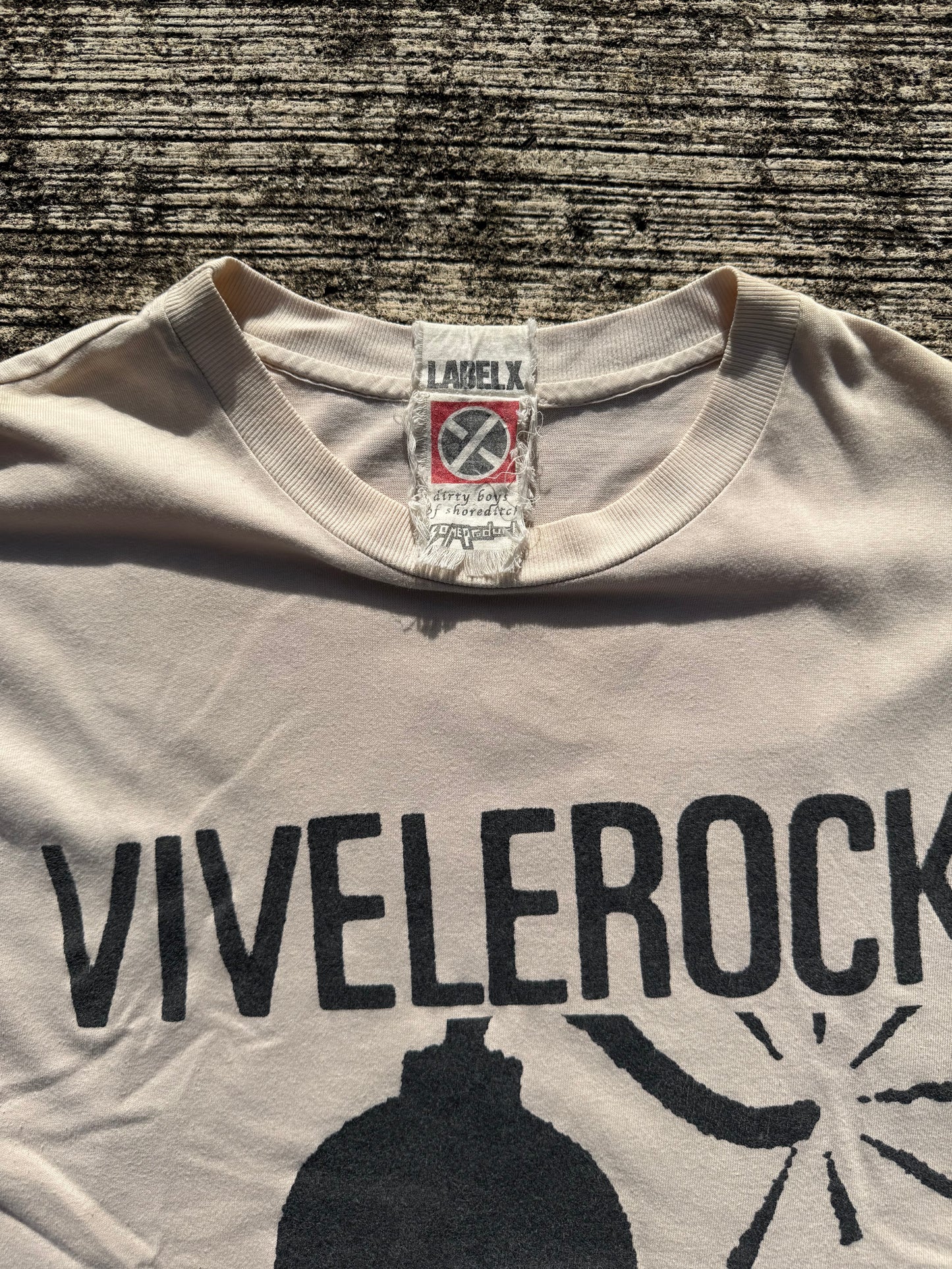 Rare Vintage Label X “Vive Le Rock” Punk Tee UK Independent