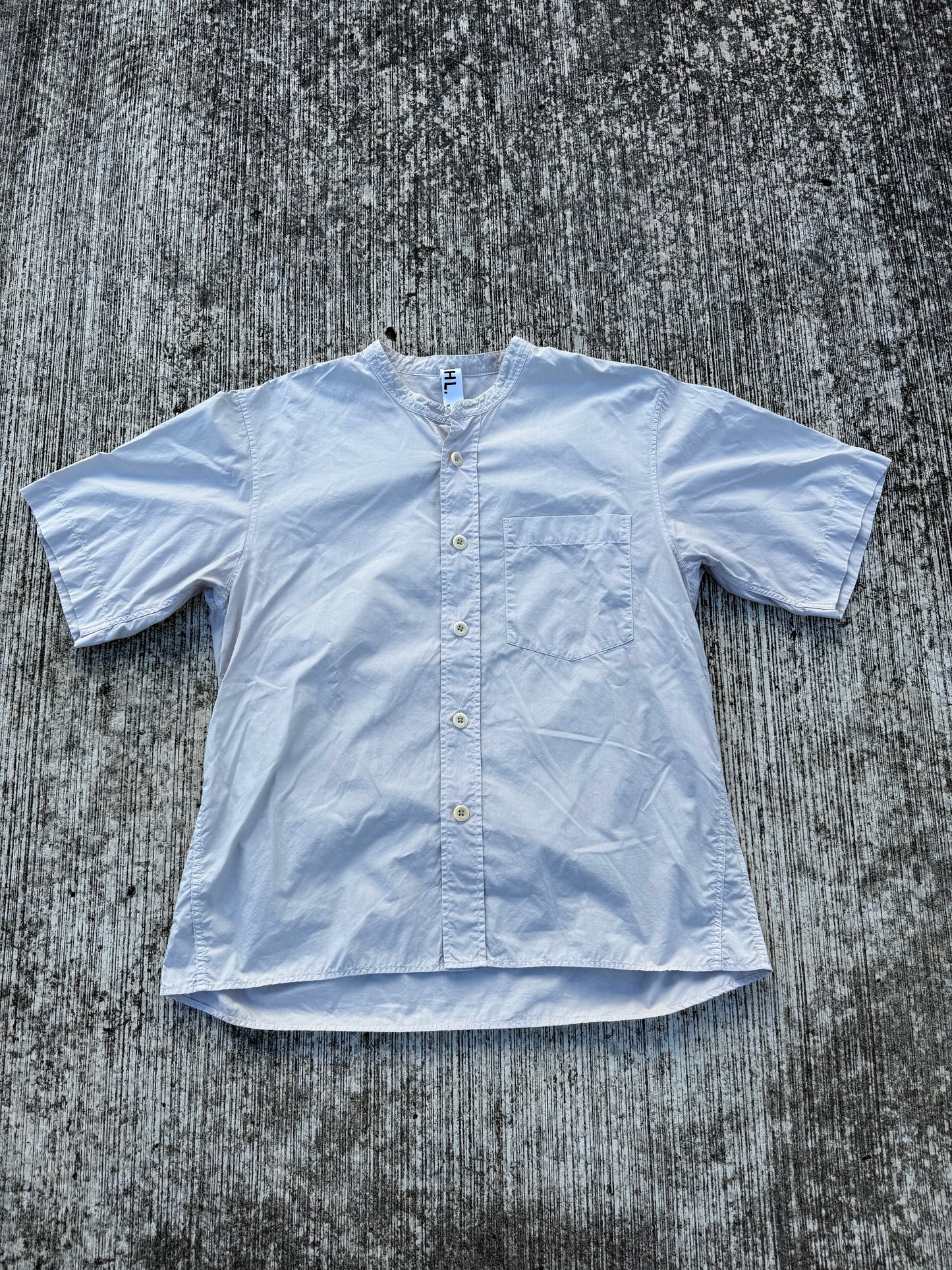 MHL. by Margaret Howell Cotton Band Collar Shirt