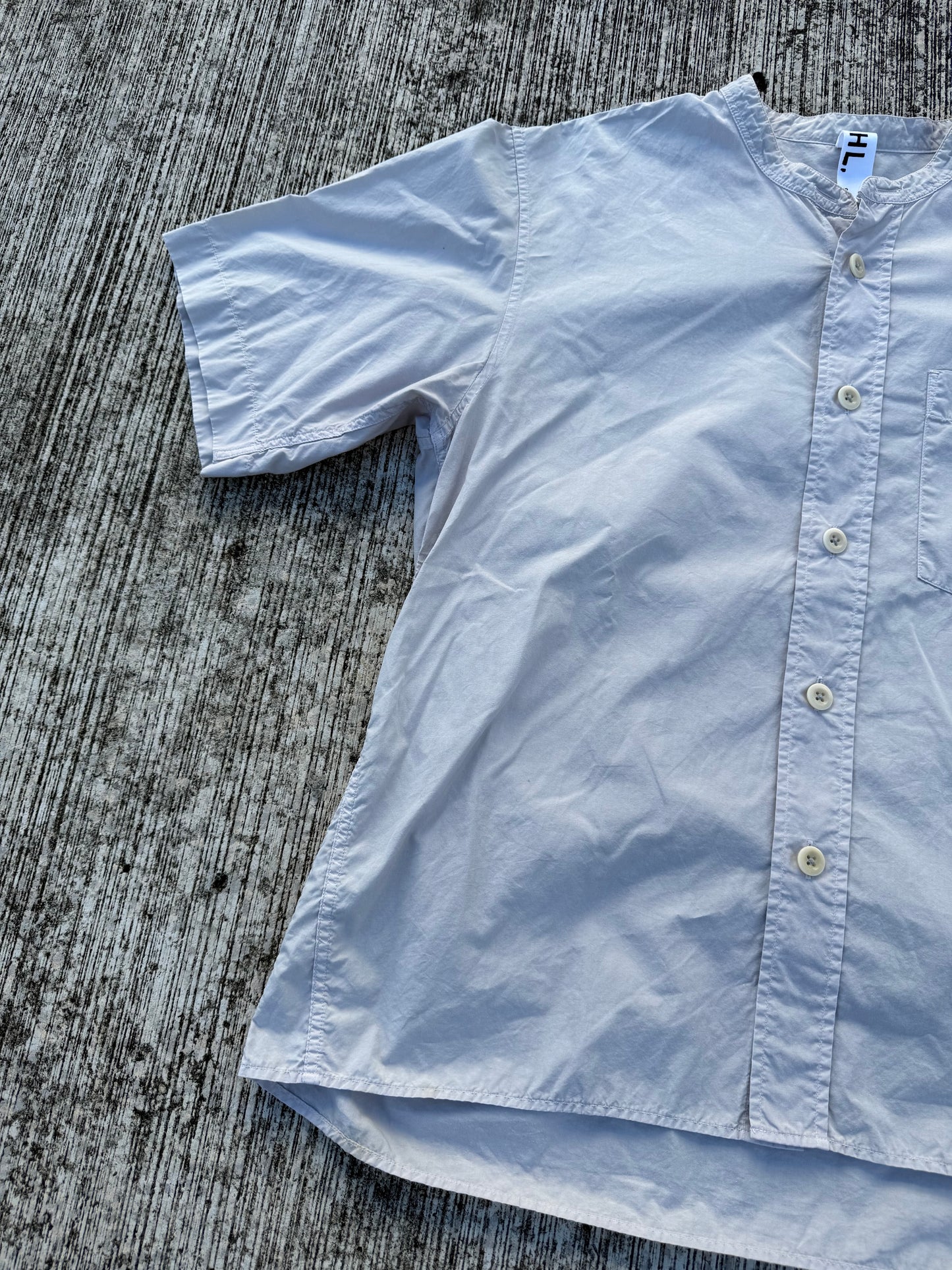 MHL. by Margaret Howell Cotton Band Collar Shirt