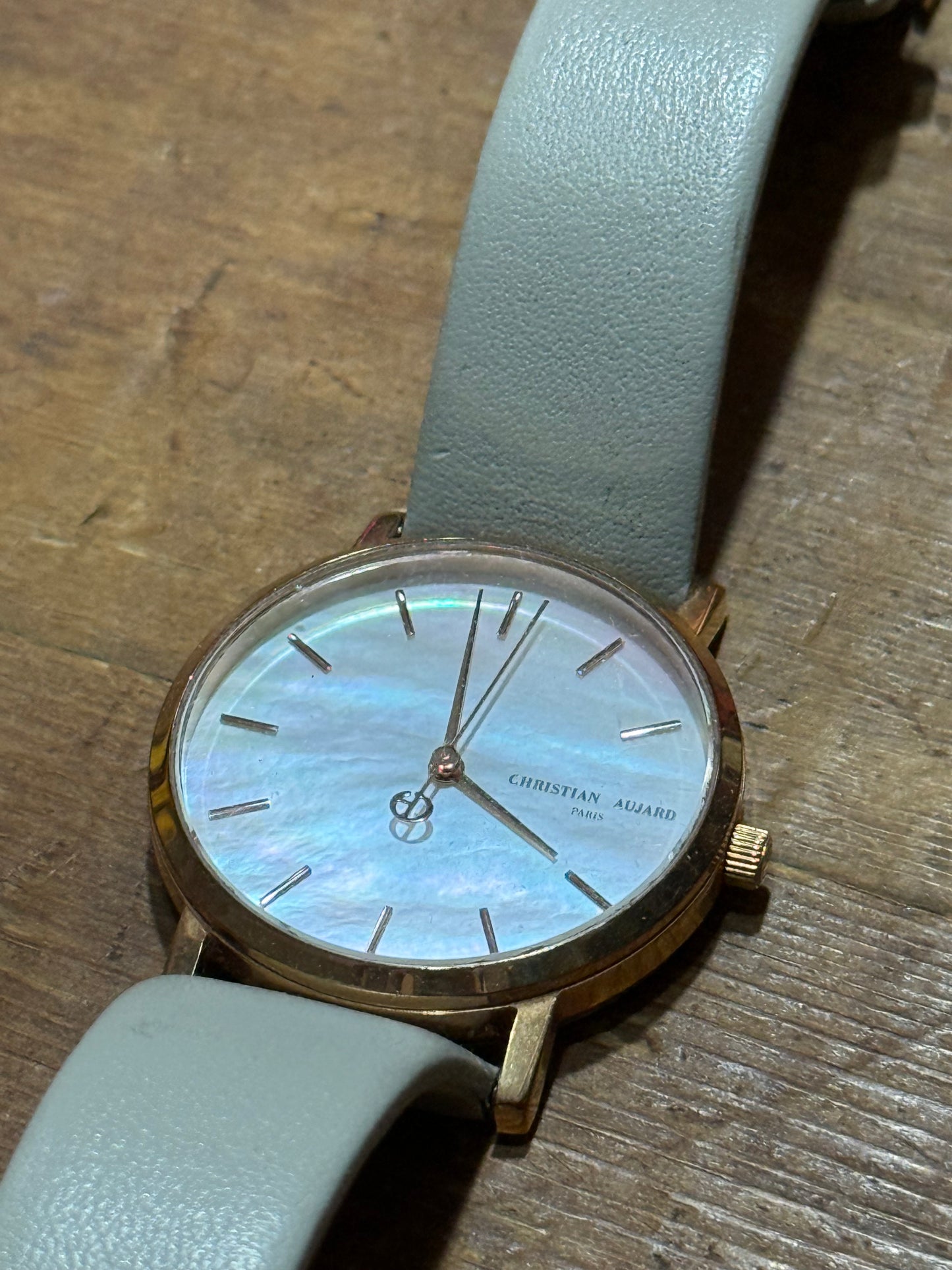 Christian Aujard Paris Womens Watch Mother of Pearl Dial Rose Gold Tone