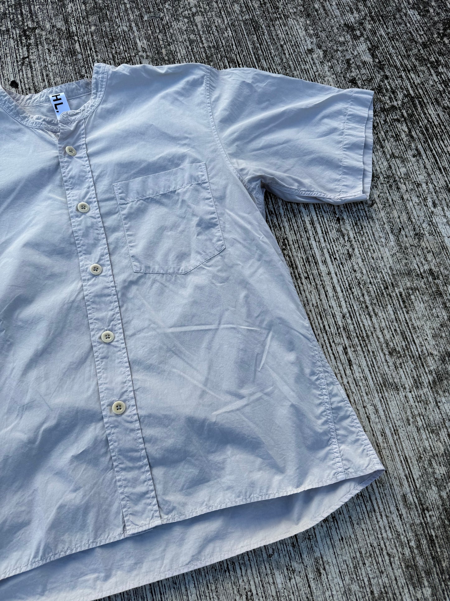 MHL. by Margaret Howell Cotton Band Collar Shirt