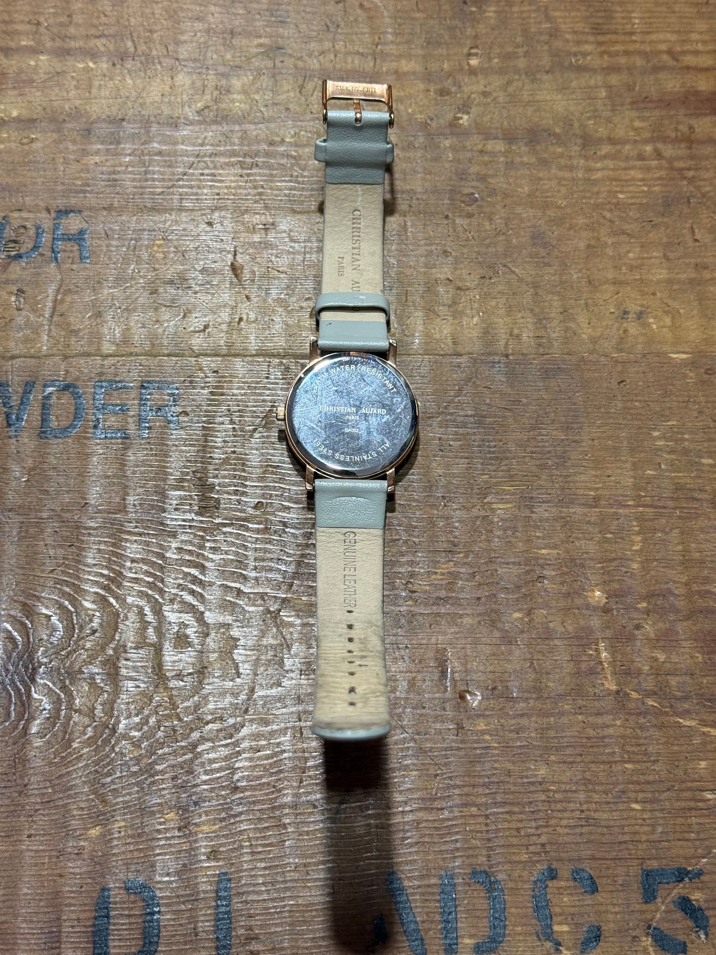 Christian Aujard Paris Womens Watch Mother of Pearl Dial Rose Gold Tone