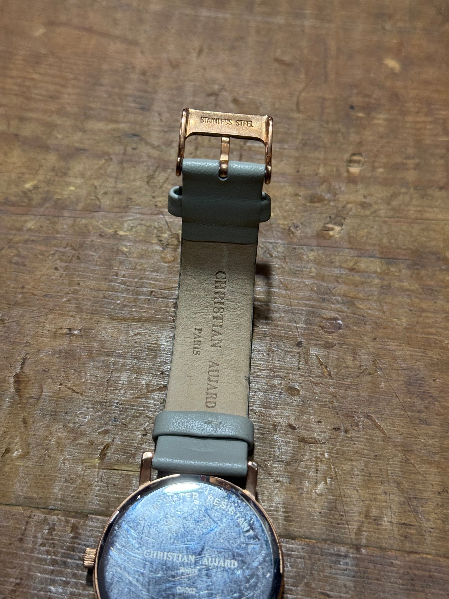 Christian Aujard Paris Womens Watch Mother of Pearl Dial Rose Gold Tone