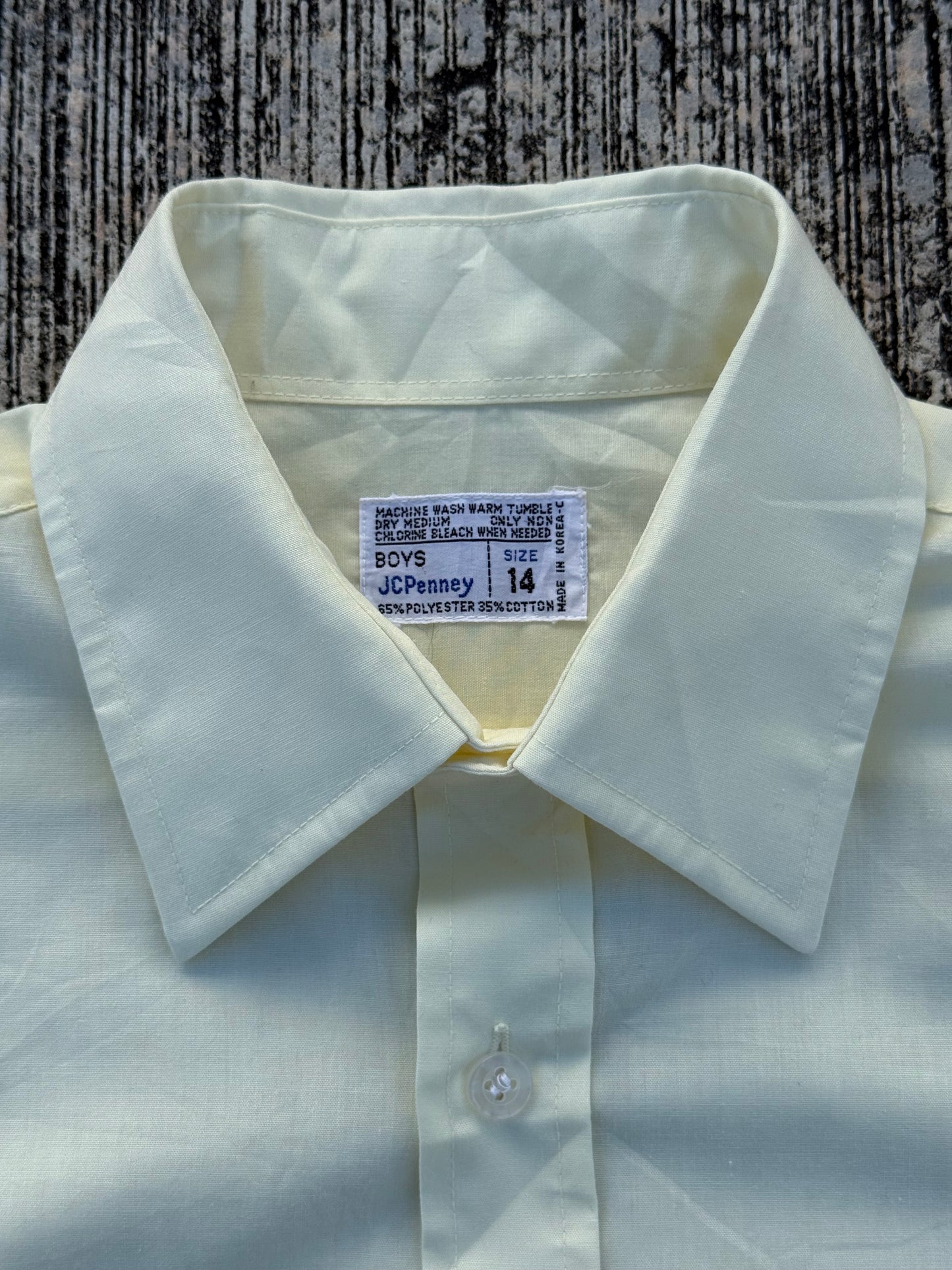 Vintage 70s–80s JCPenney Boys Short Sleeve Shirt