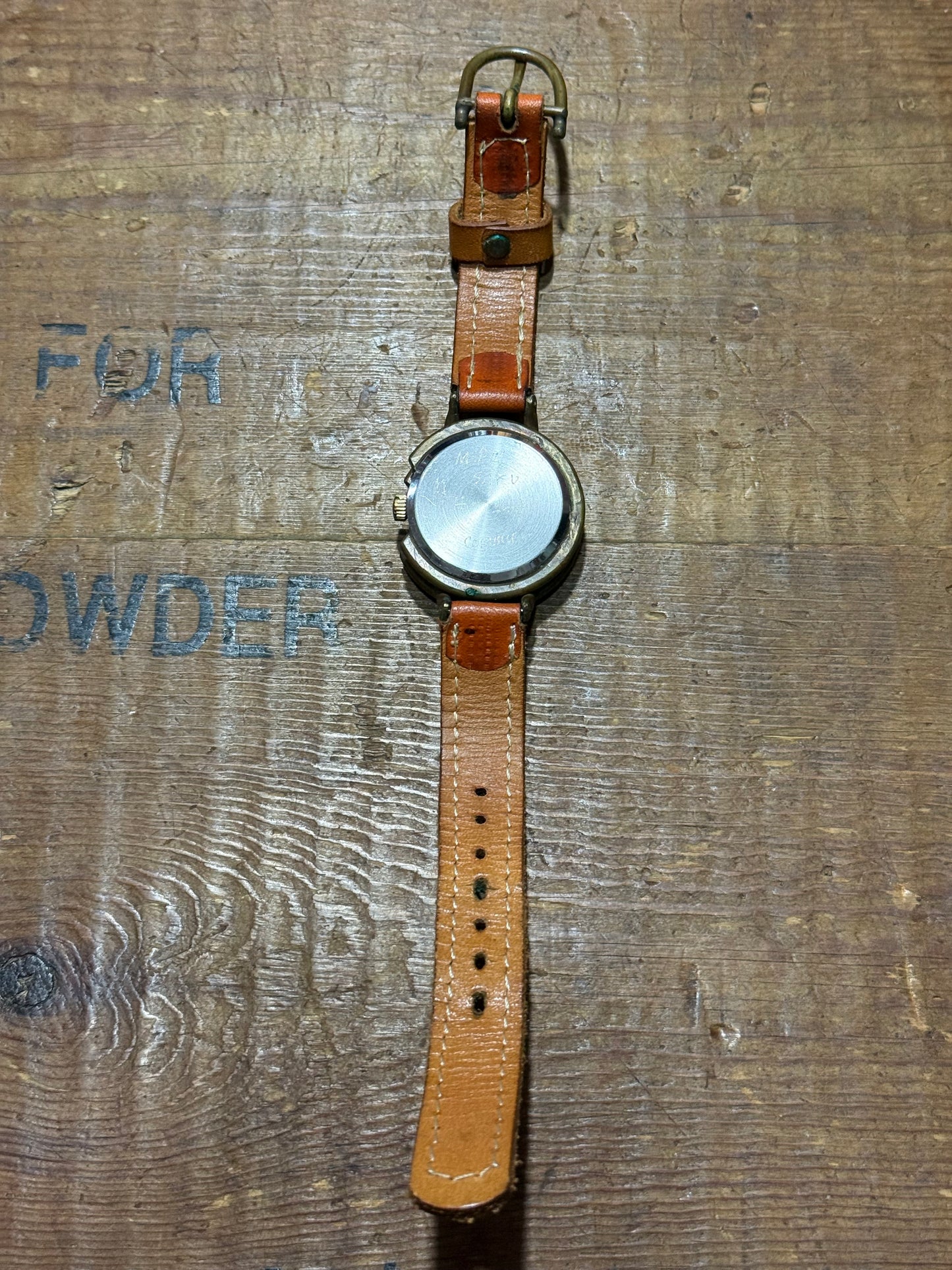 Custom Handmade Japan Steampunk Style Brass Case Watch