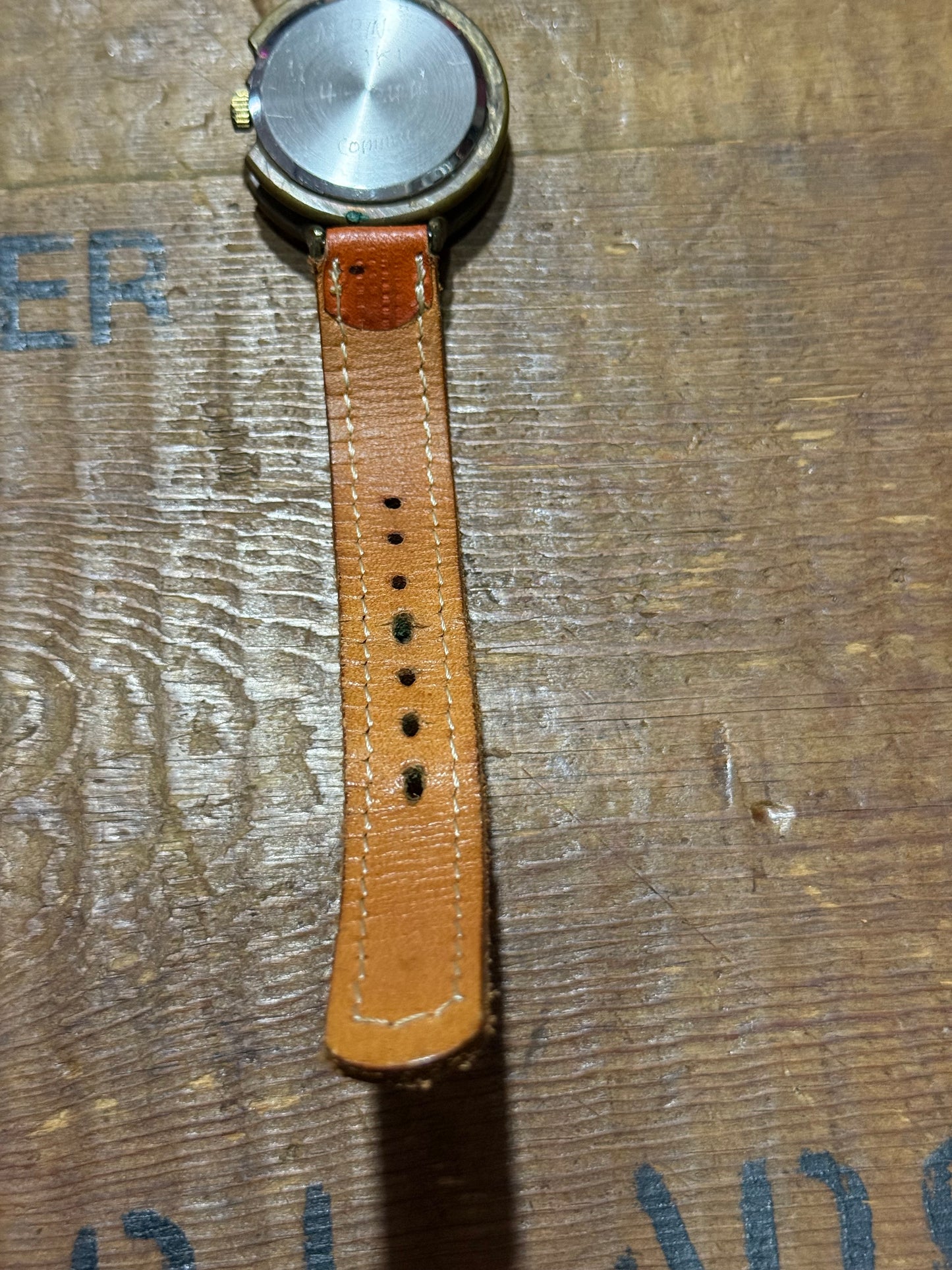 Custom Handmade Japan Steampunk Style Brass Case Watch