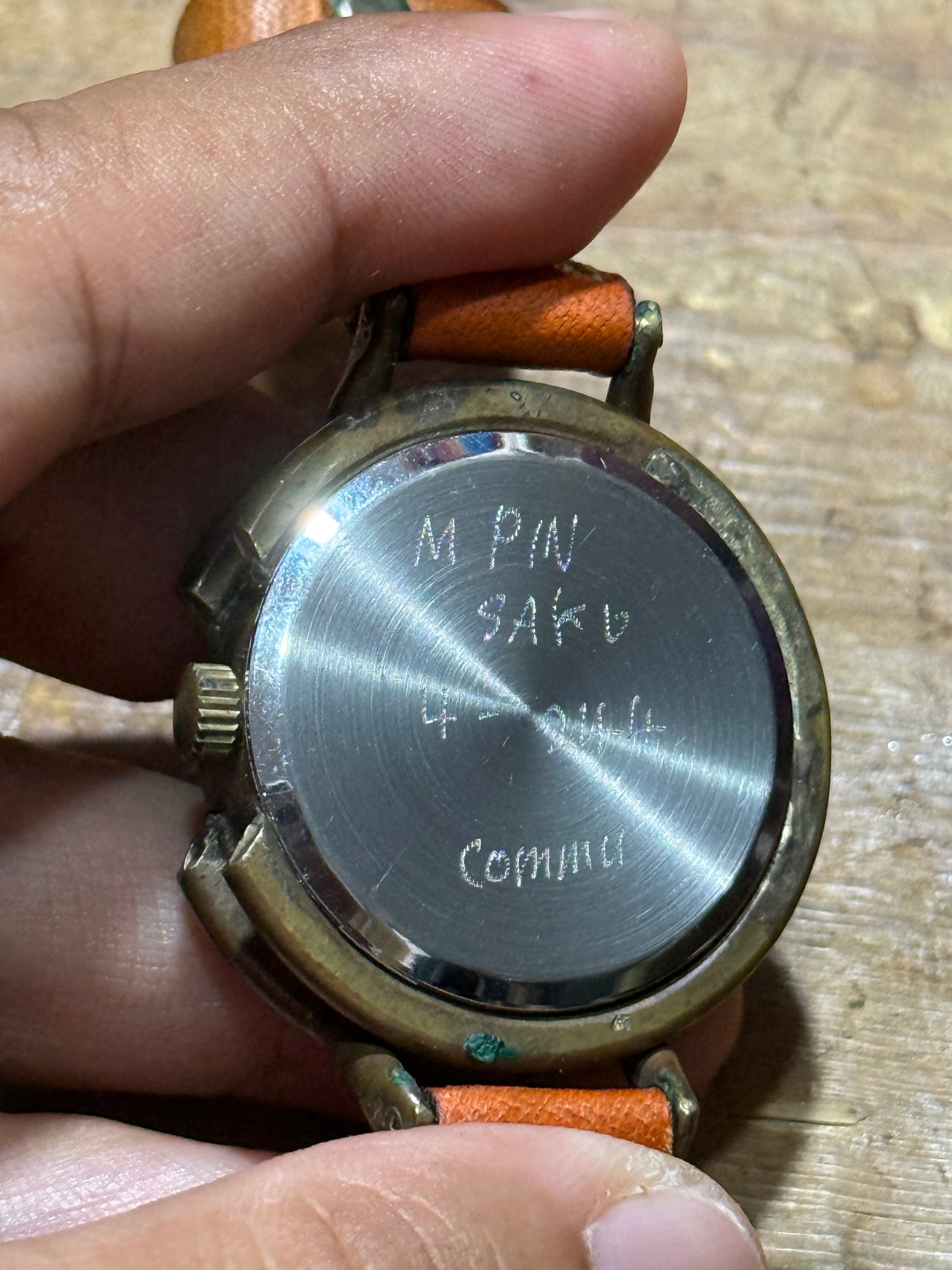 Custom Handmade Japan Steampunk Style Brass Case Watch