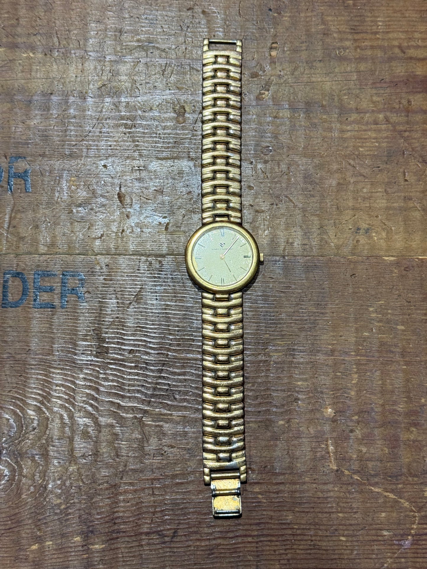 Vintage Mario Valentino Gold Tone Watch