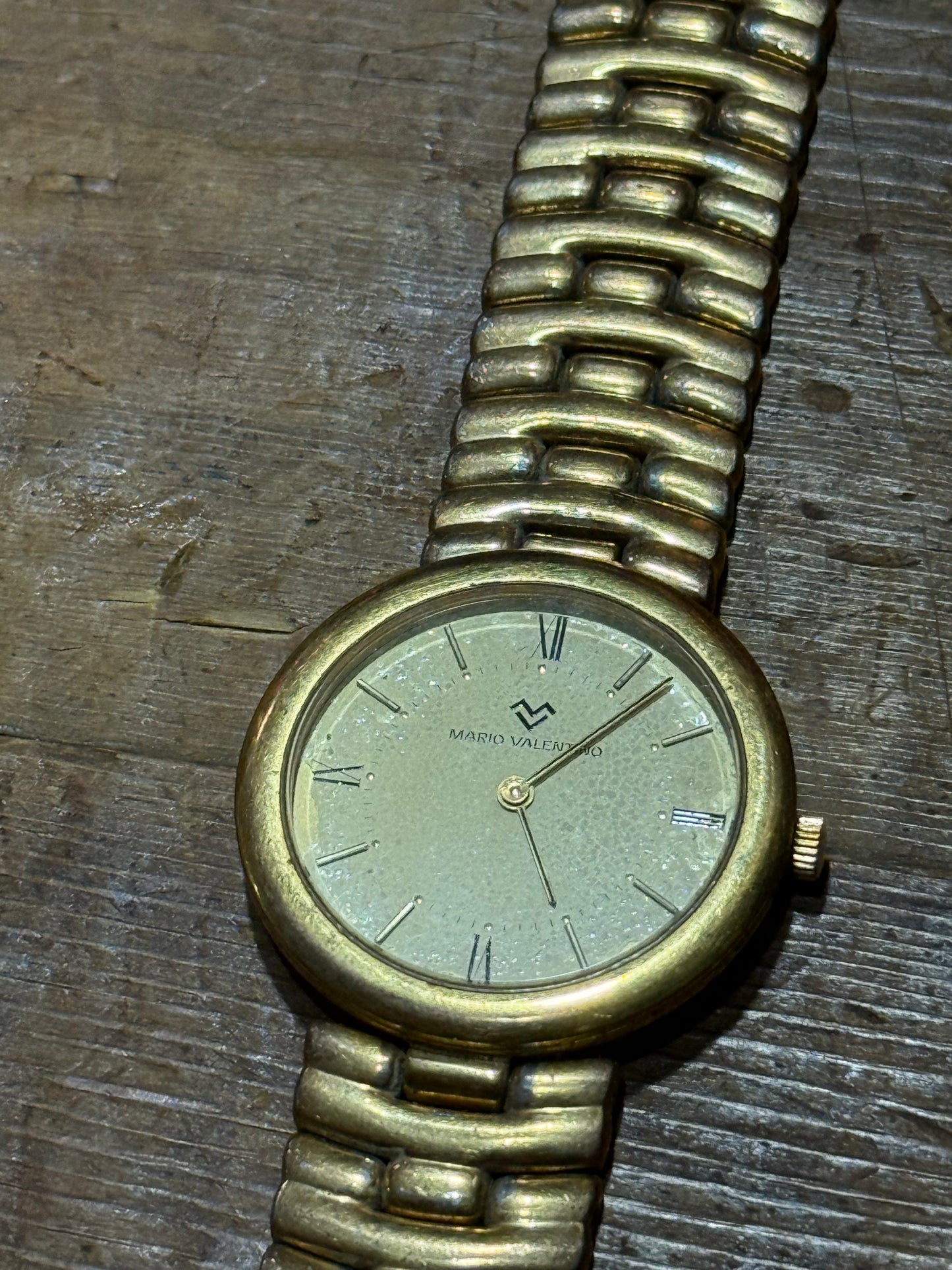 Vintage Mario Valentino Gold Tone Watch