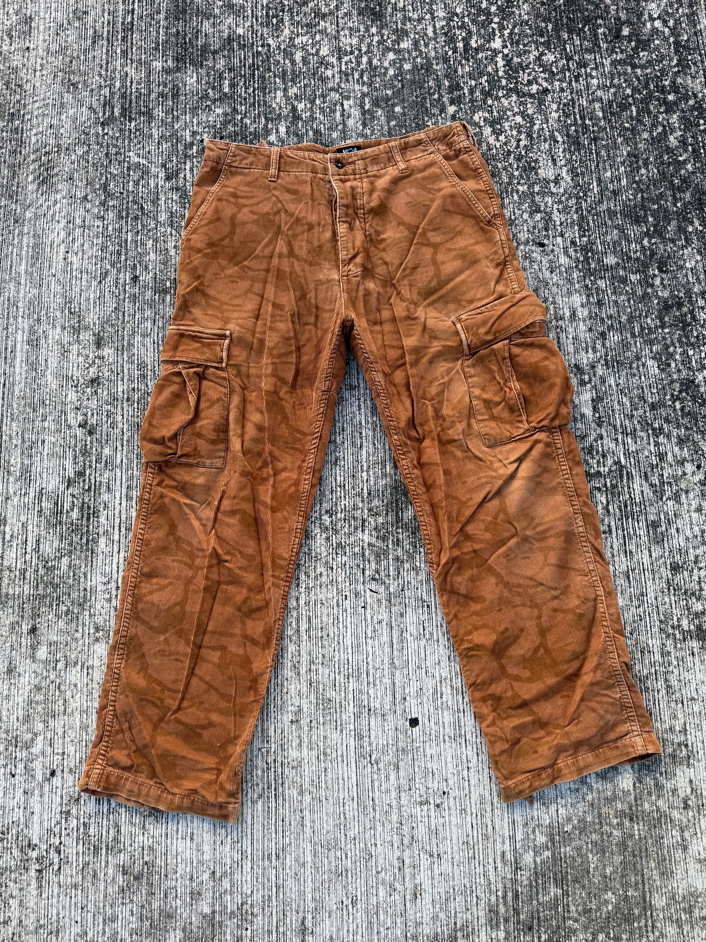 Y2K Stüssy Brown Corduroy Cargo Pants