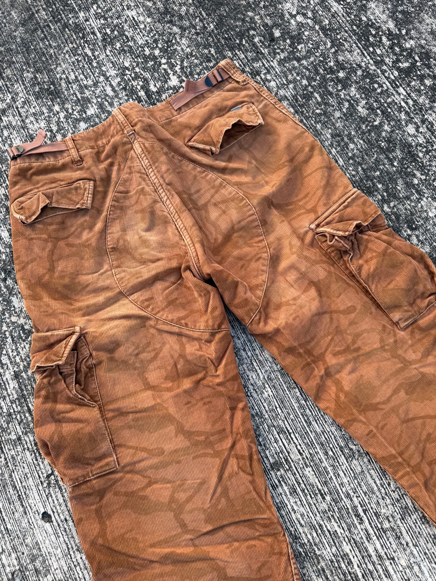 Y2K Stüssy Brown Corduroy Cargo Pants