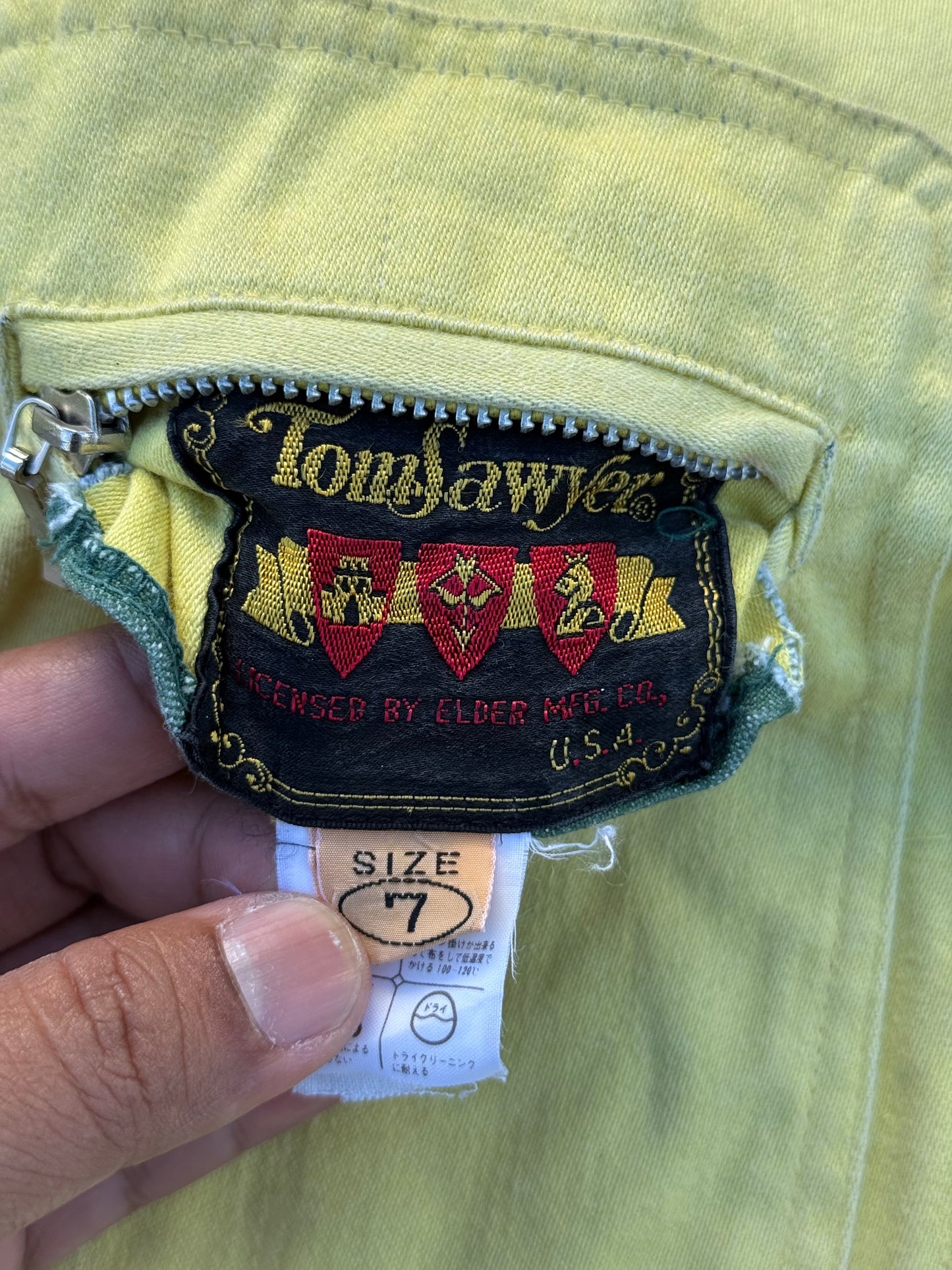 Vintage 70s–80s Tom Sawyer Reversible Kids Jacket Elder Mfg. Co. USA