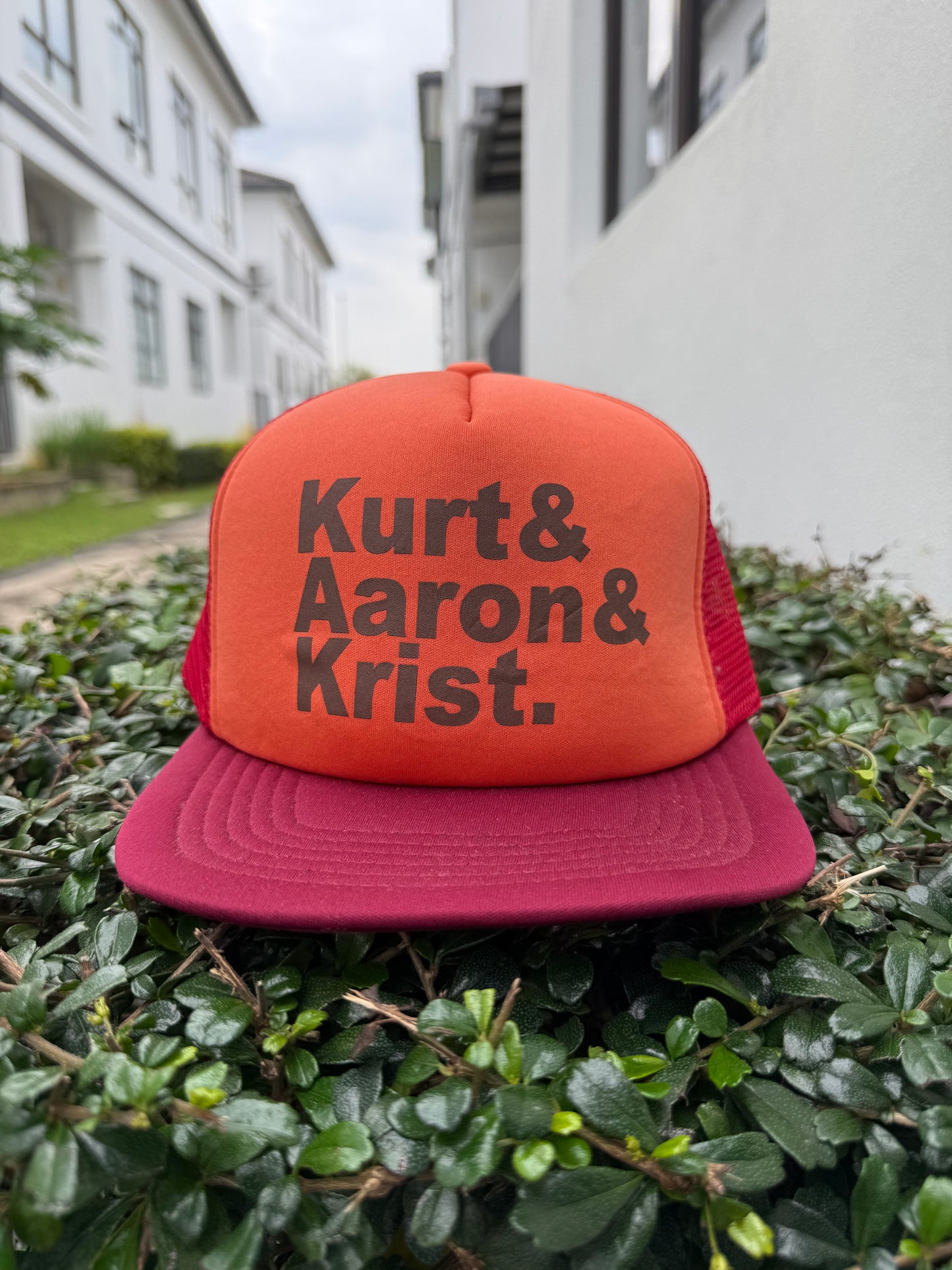 Nirvana Tribute “Kurt & Aaron & Krist.” Trucker Cap