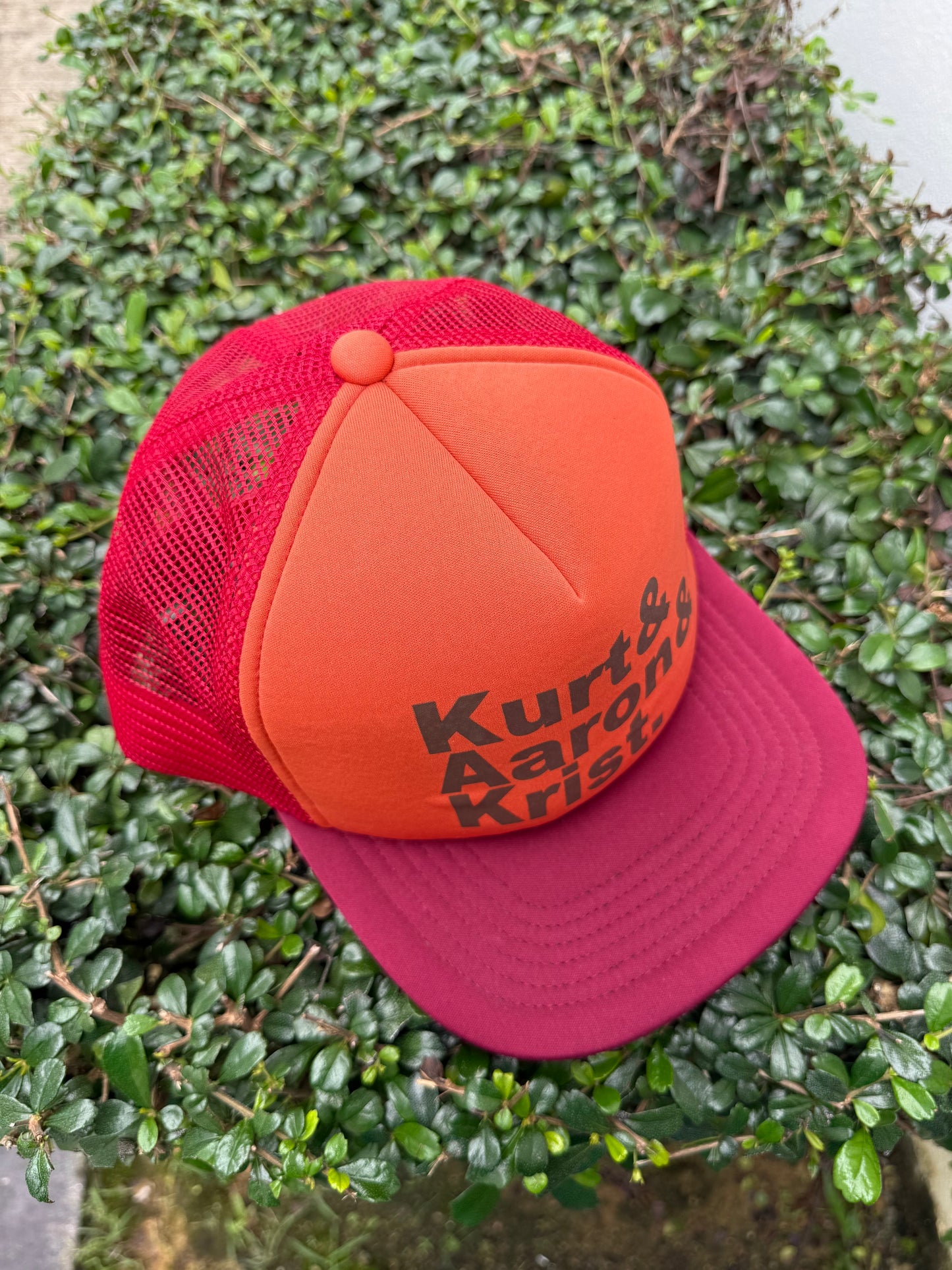 Nirvana Tribute “Kurt & Aaron & Krist.” Trucker Cap