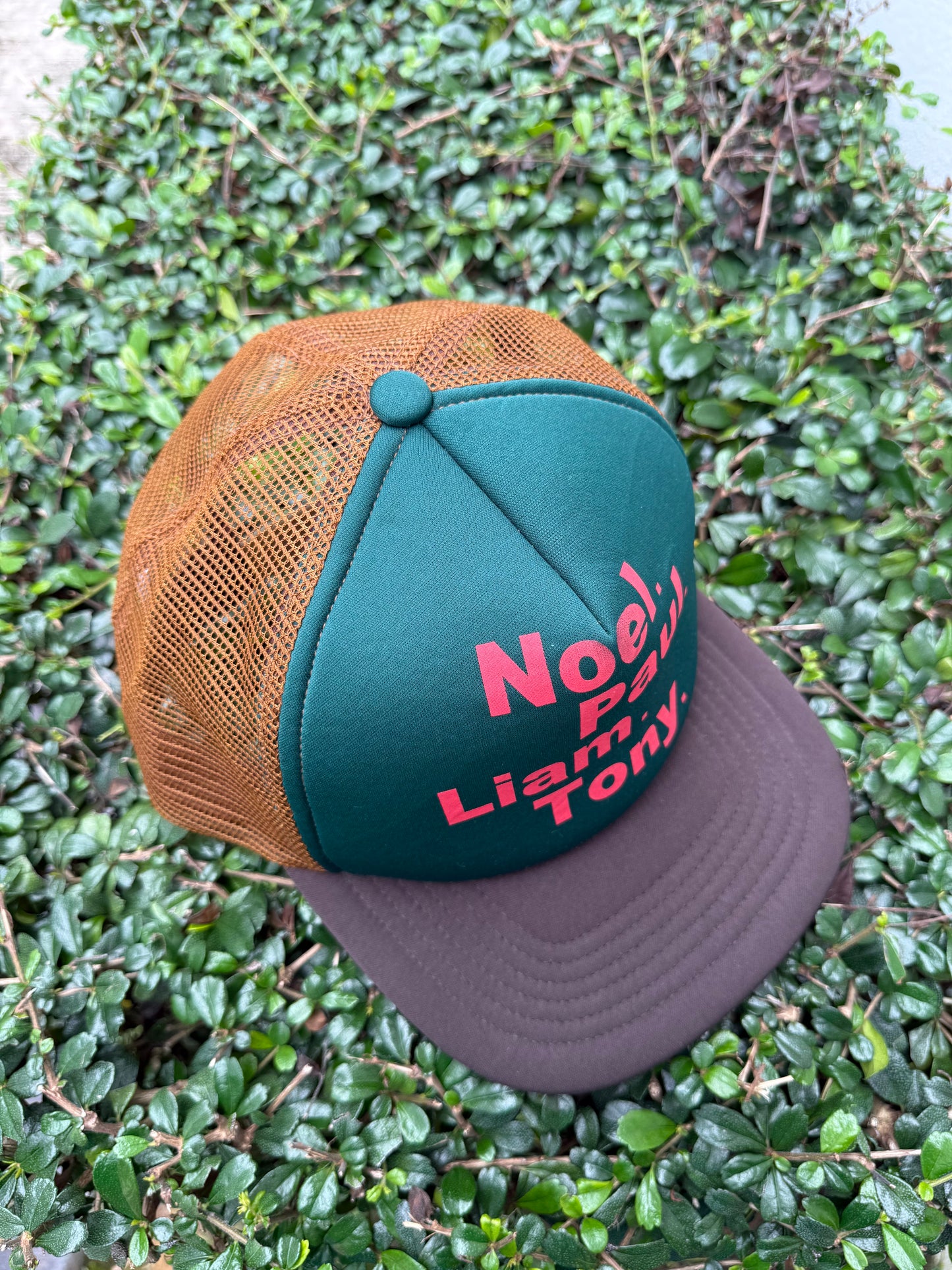 Oasis Tribute “Noel. Paul. Liam. Tony.” Trucker Cap