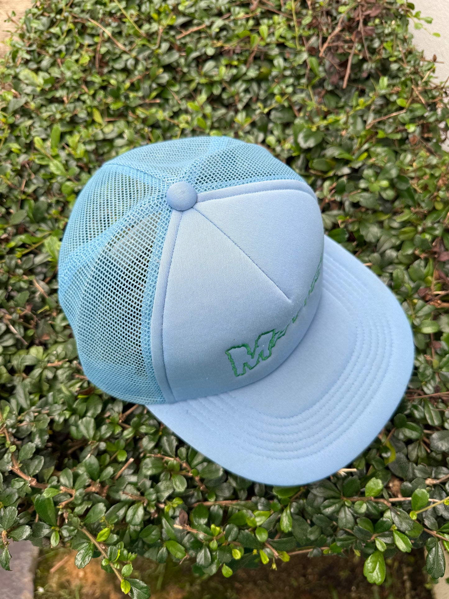 Vintage Misfits Embroidered Logo Trucker Cap (2000s Horror Punk Era)