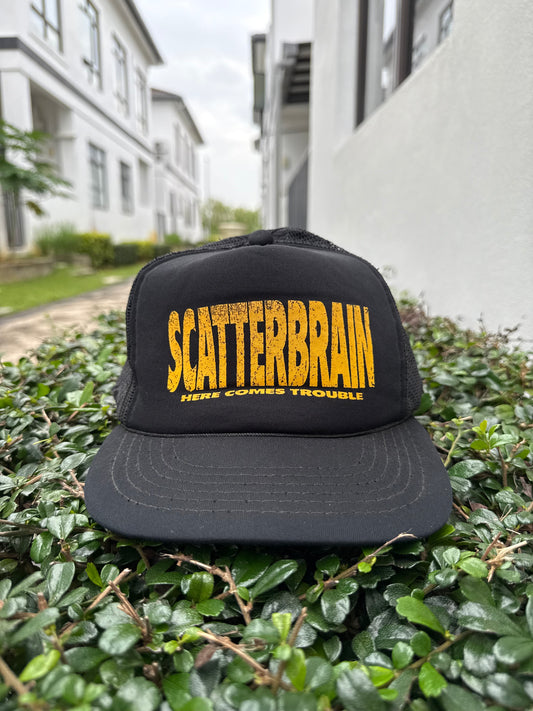 Scatterbrain Here Comes Trouble Trucker Cap