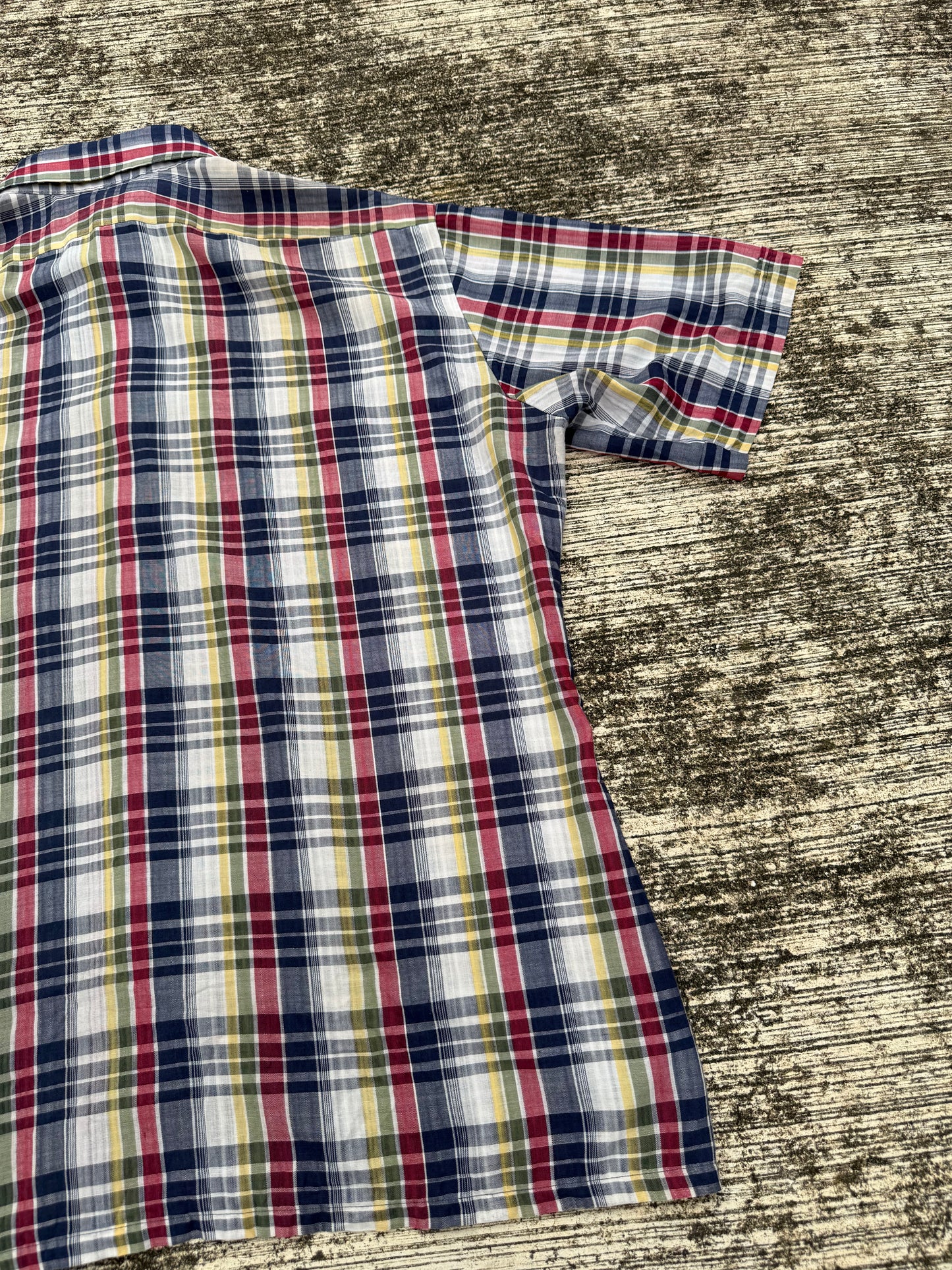 Vintage Kingsport Plaid Short Sleeve Shirt