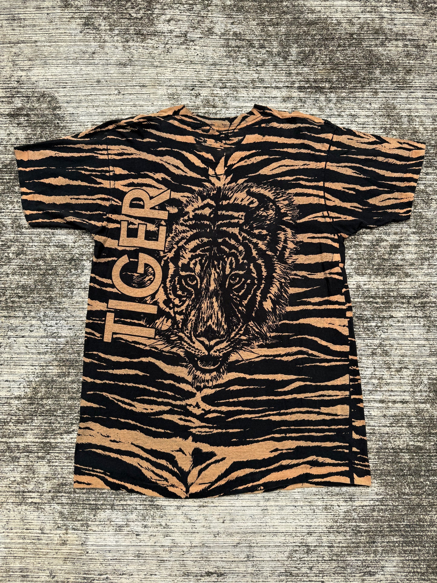 Vintage Tiger All Over Print T-Shirt