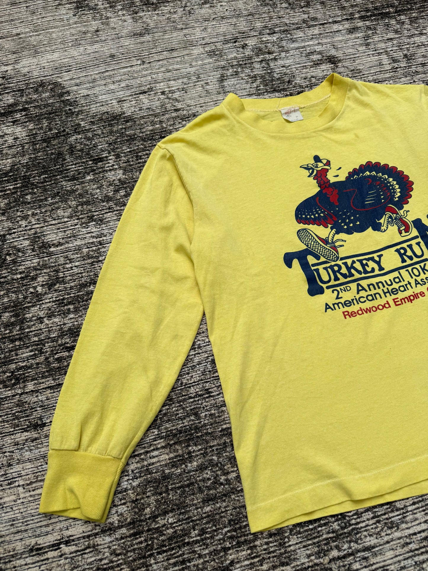 Vintage Turkey Run 10K Long Sleeve T-Shirt 1984