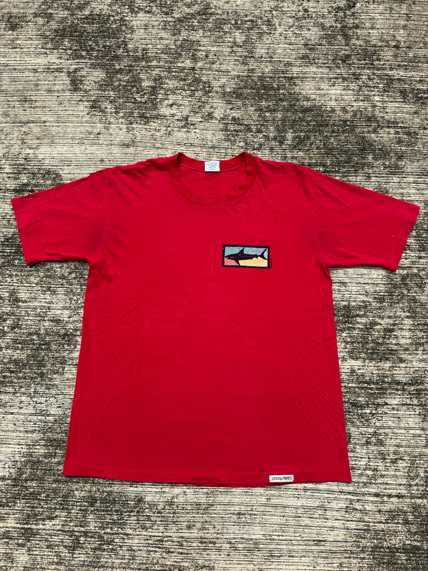 Vintage 90s Crazy Shirts Hawaii Florida Shark Tee