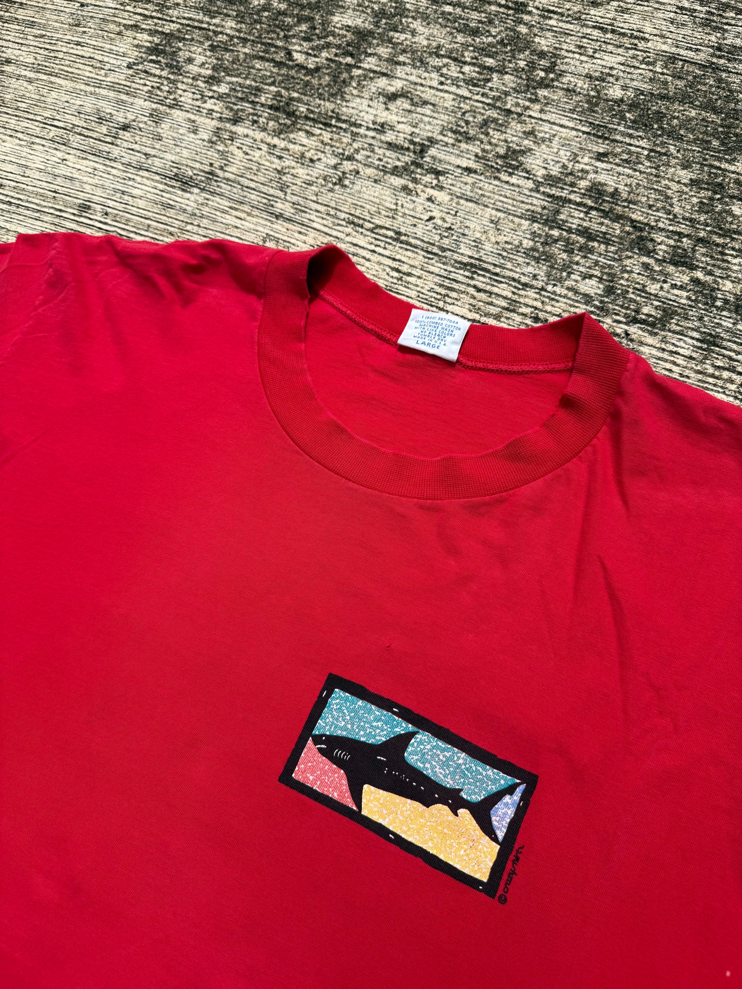 Vintage 90s Crazy Shirts Hawaii Florida Shark Tee