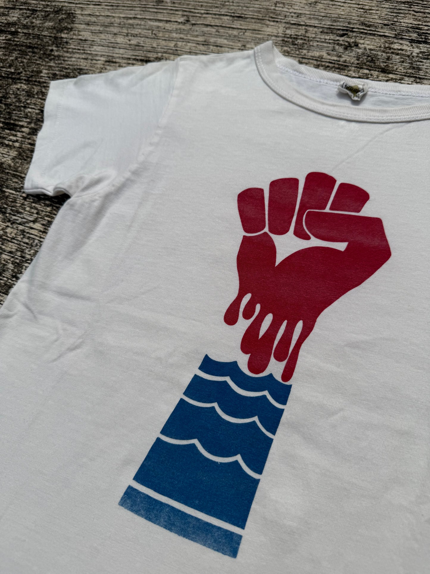 Vintage 1970s Fight Mart Protest Graphic Tee