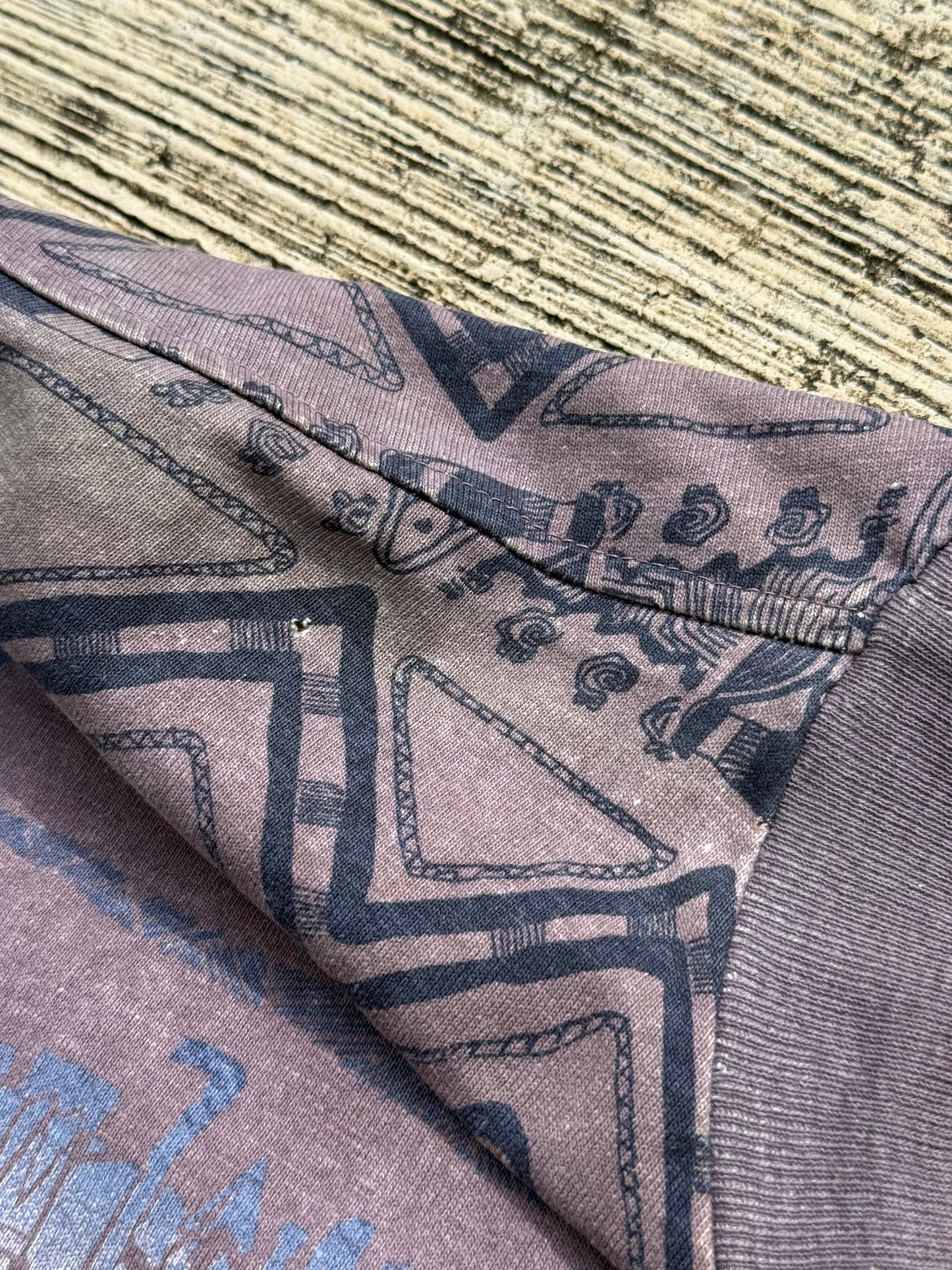 Vintage 1990s Frank Tribal Pattern All Over Print Tee