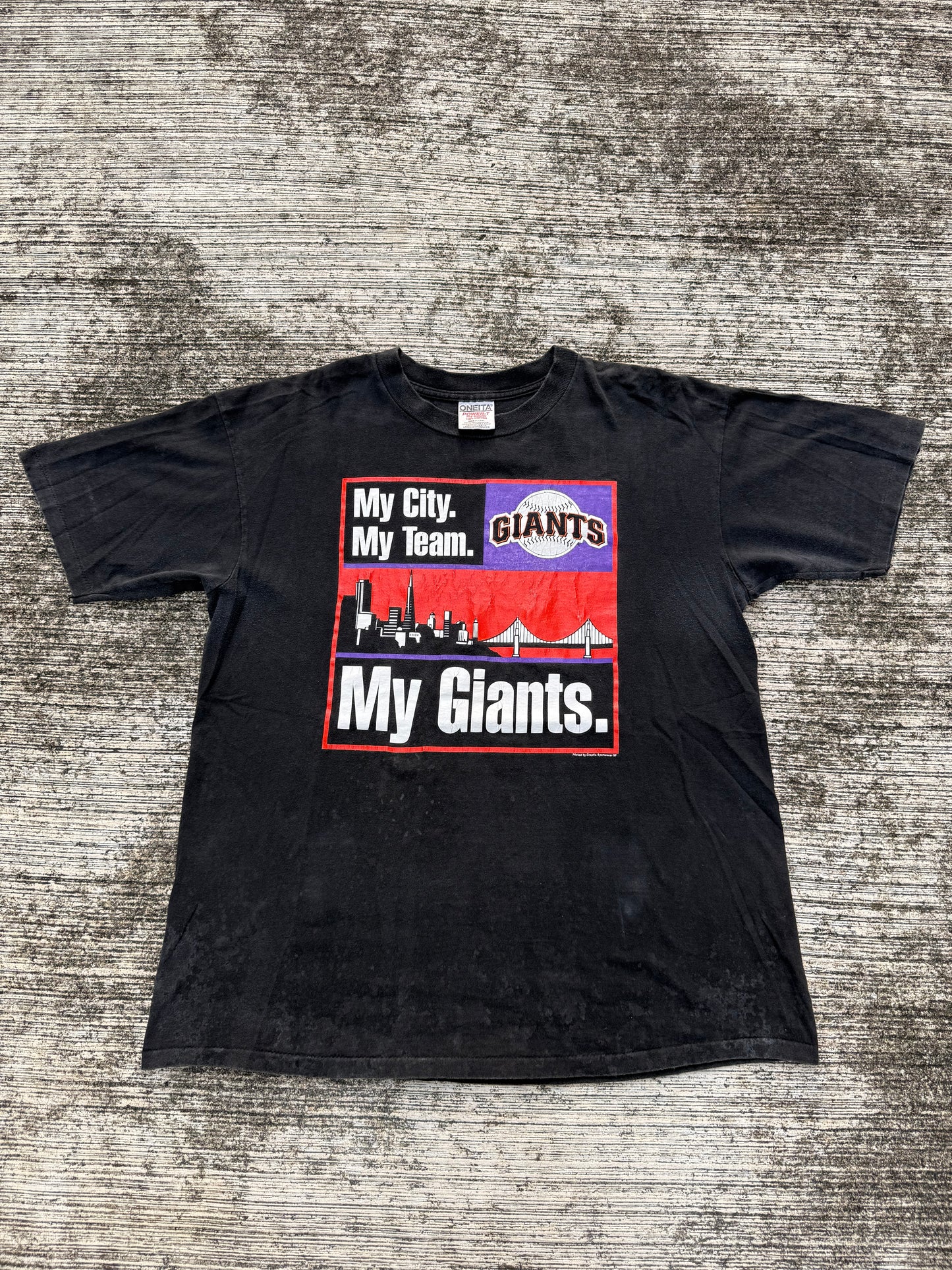 Vintage 1990s San Francisco Giants Tee – “My City. My Team. My Giants.”