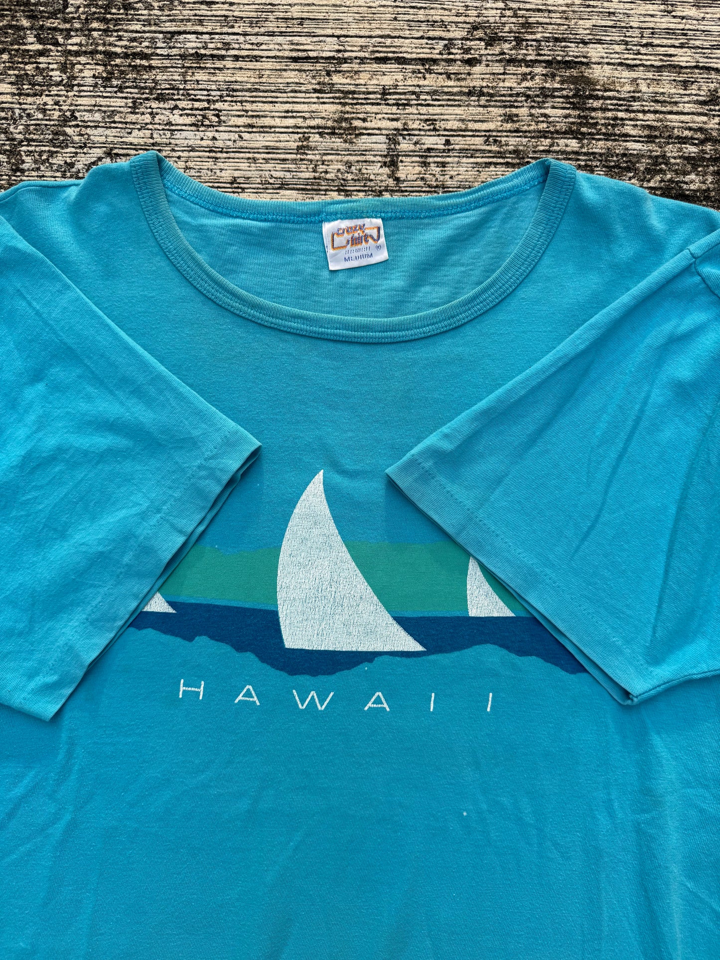 Vintage 1980s Crazy Shirts Hawaii Sailing Tee