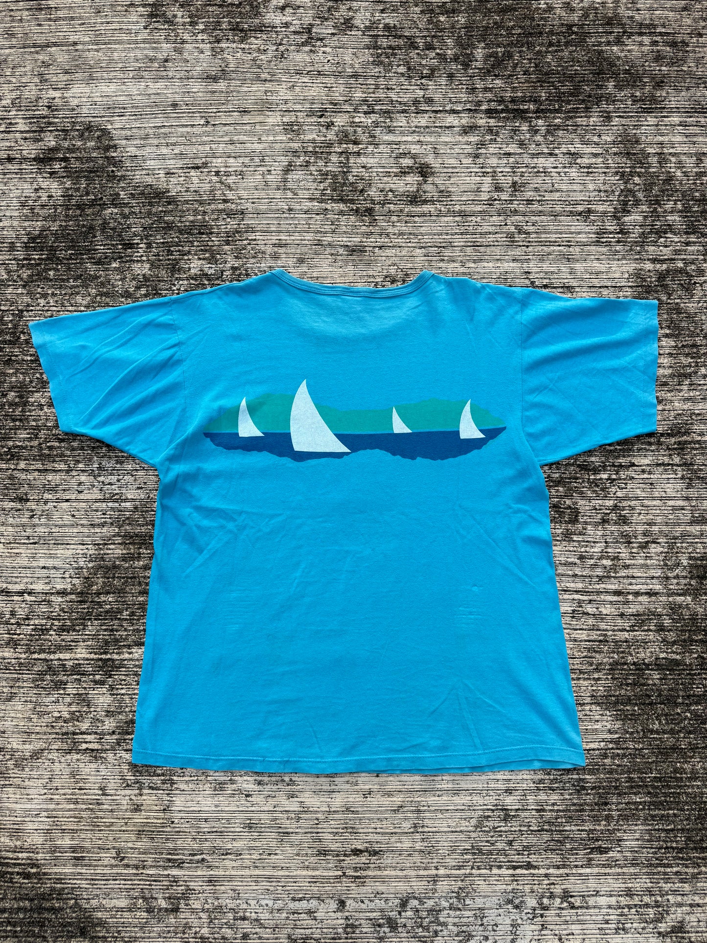 Vintage 1980s Crazy Shirts Hawaii Sailing Tee