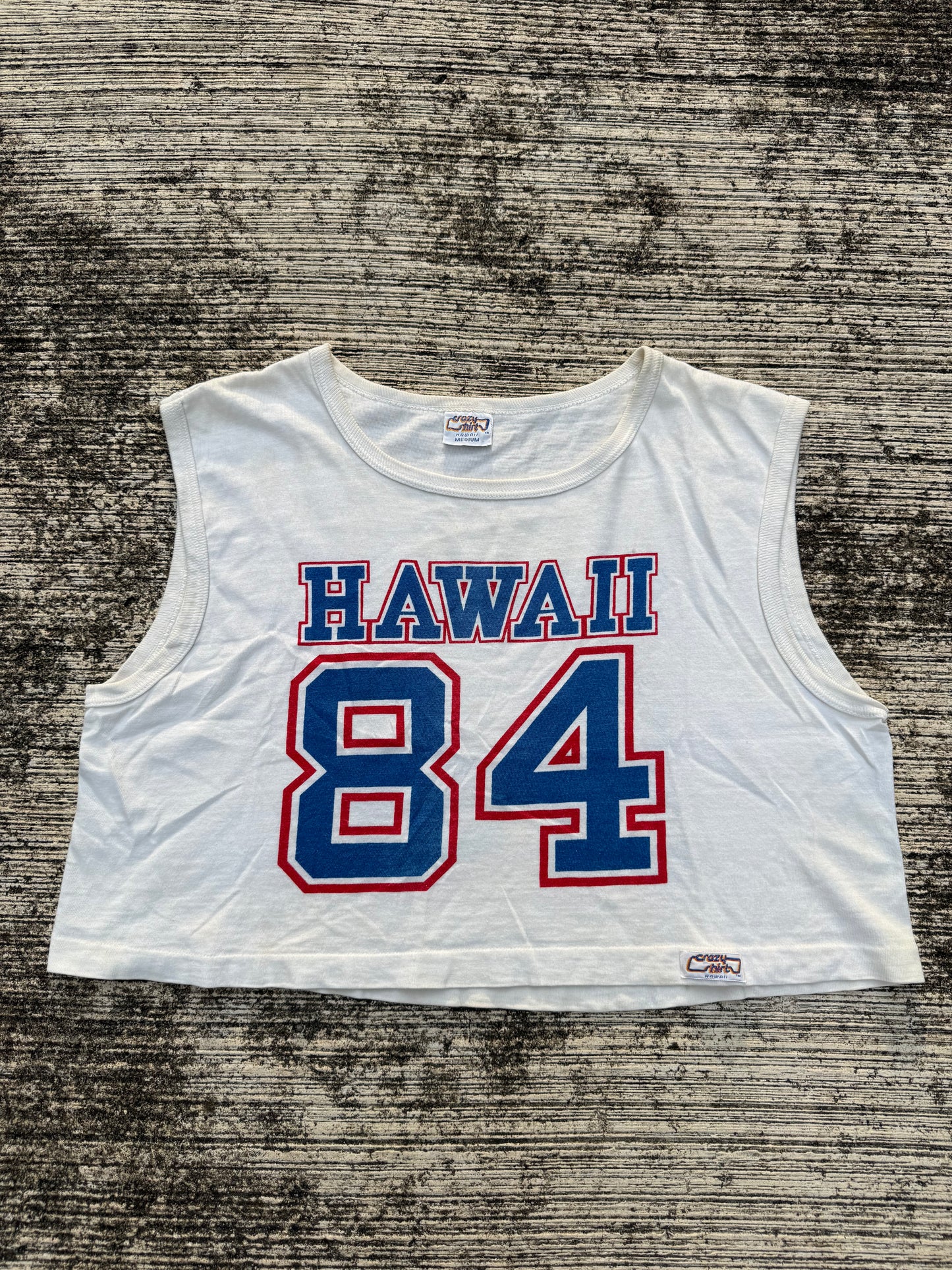 Vintage 1980s Hawaii 84 Crop Tank Top – Crazy Shirts Hawaii