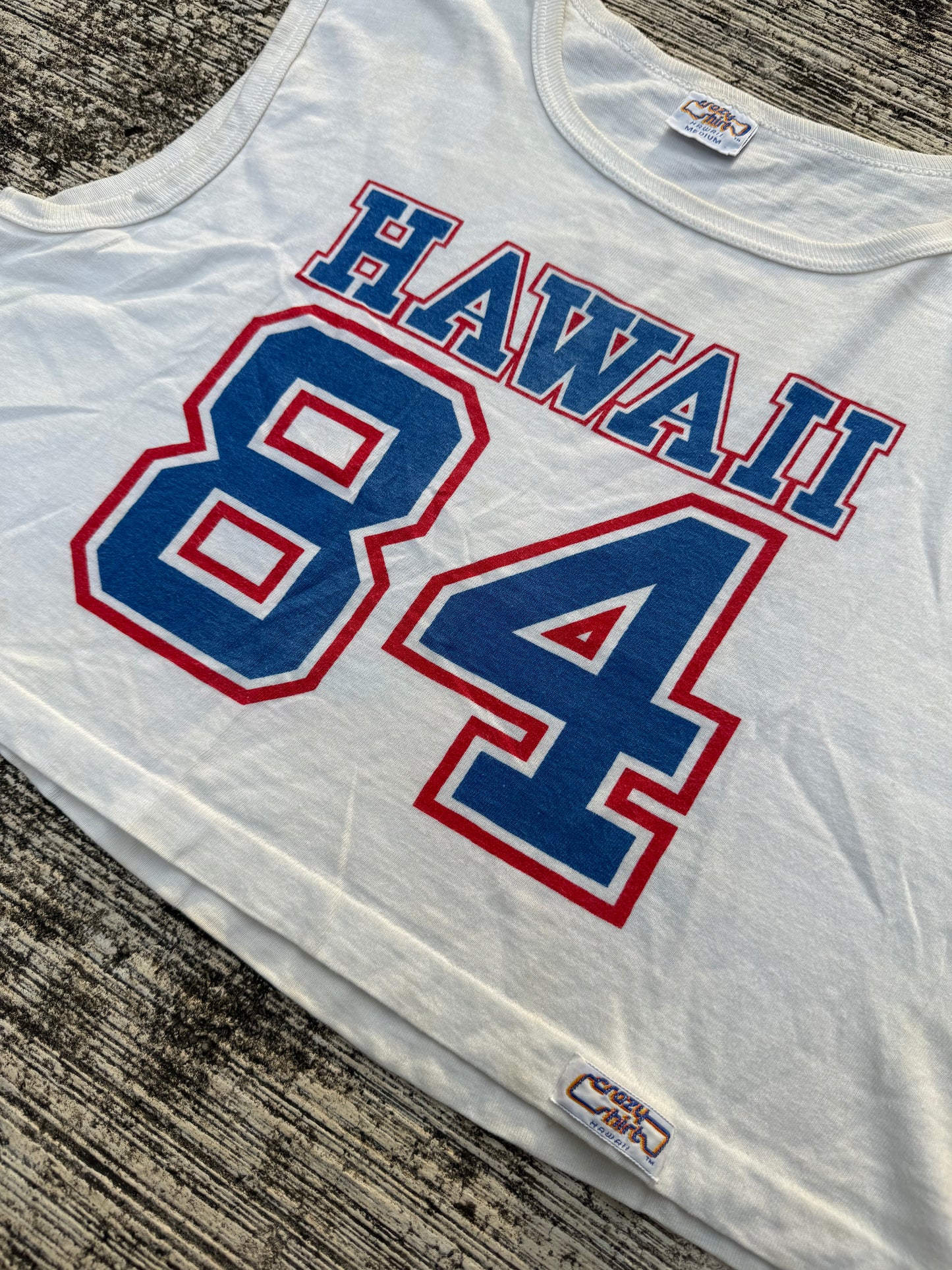 Vintage 1980s Hawaii 84 Crop Tank Top – Crazy Shirts Hawaii