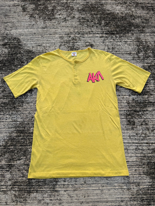 Vintage 1980s University of Kansas Henley Tee