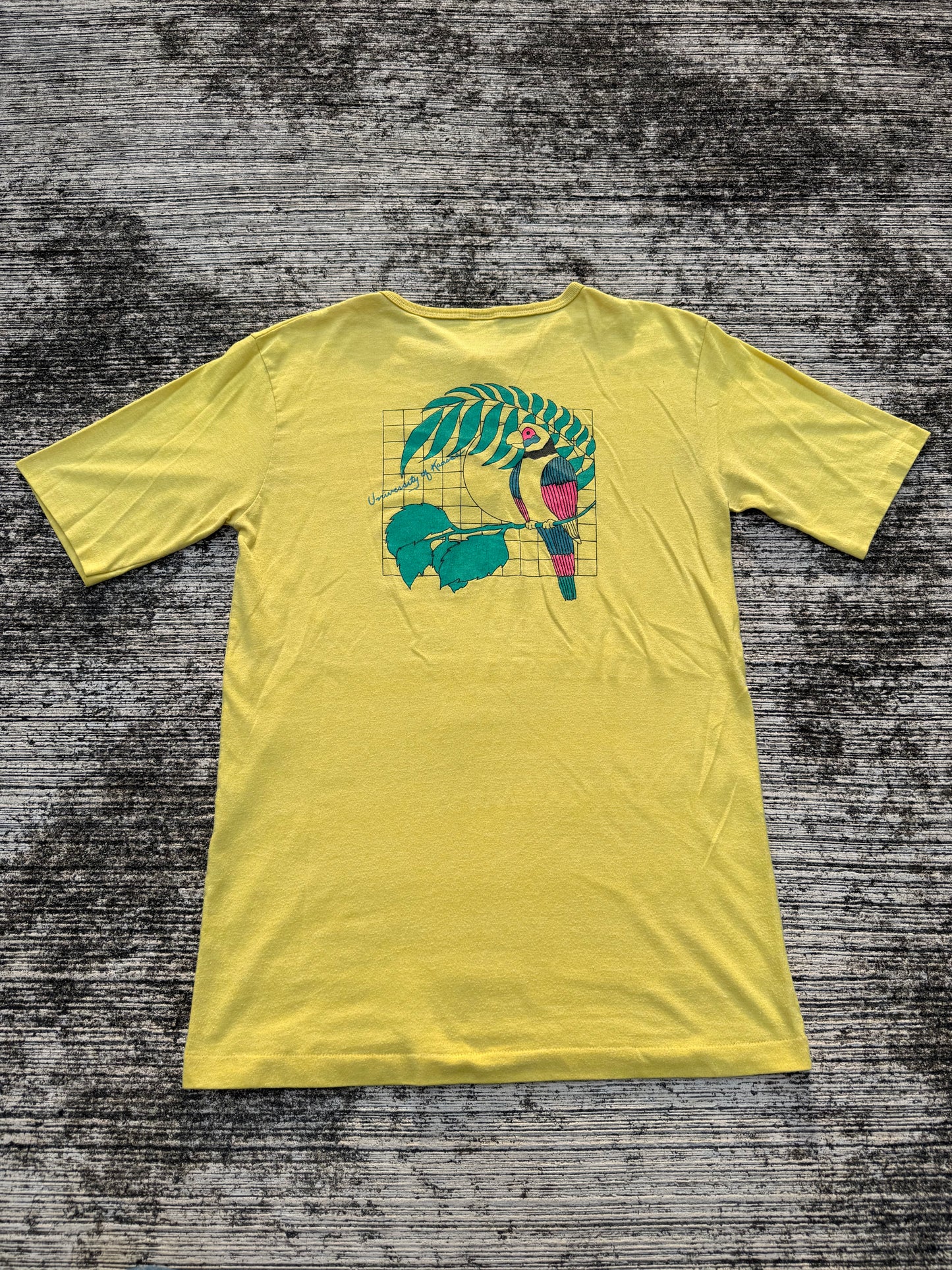 Vintage 1980s University of Kansas Henley Tee