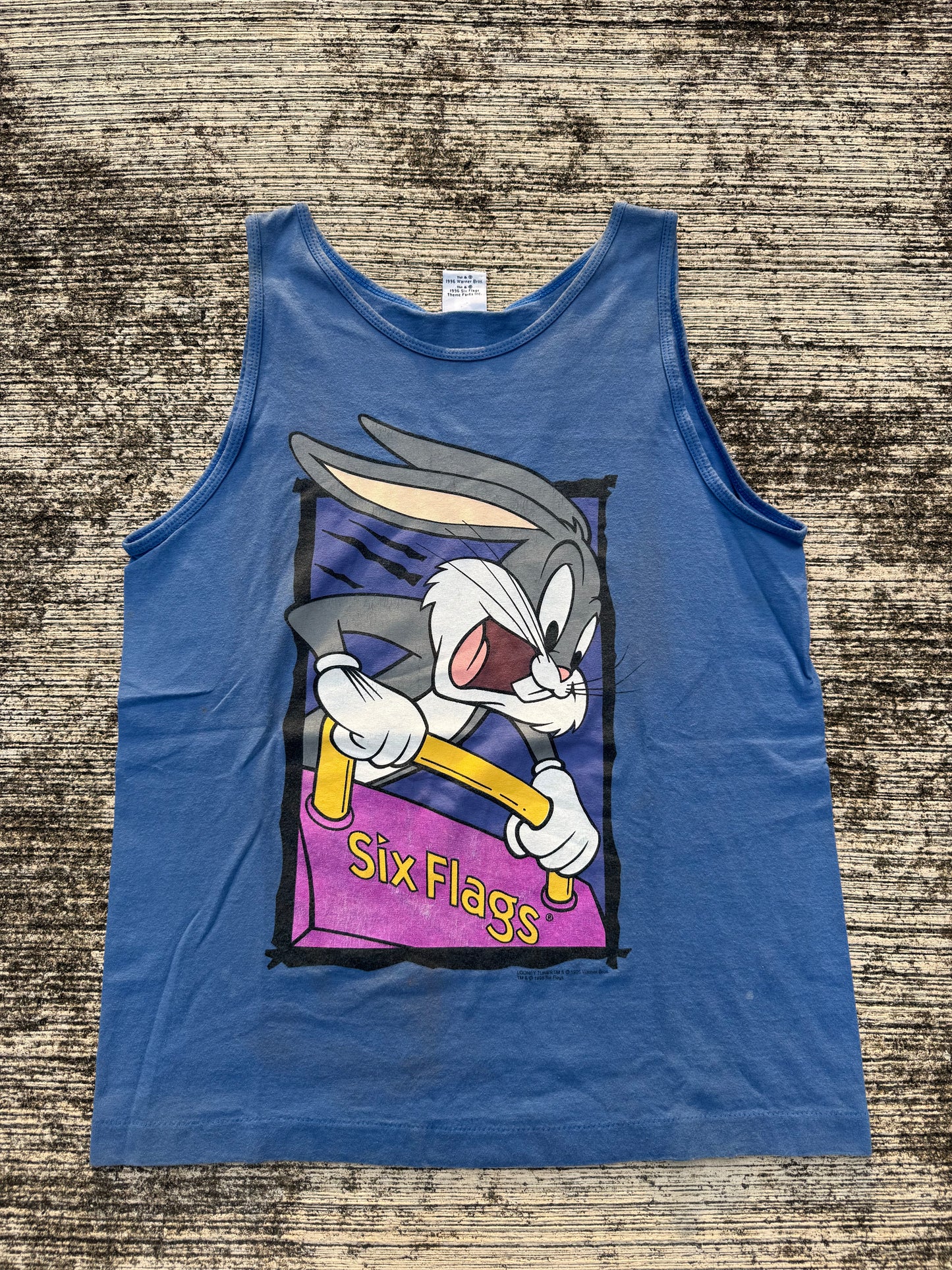 Vintage 1990s Bugs Bunny Six Flags Tank Top