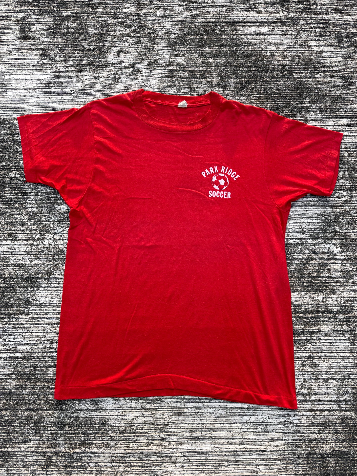 Vintage 1980s Screen Stars Park Ridge Soccer Tee