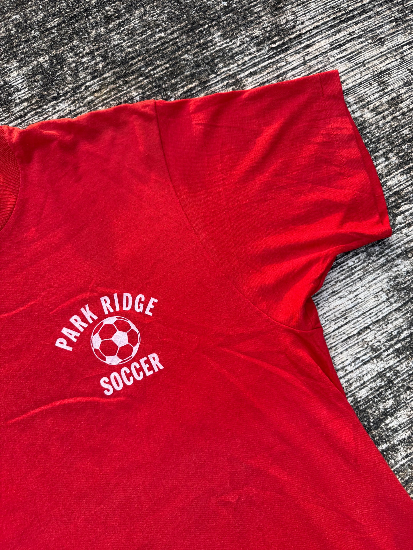 Vintage 1980s Screen Stars Park Ridge Soccer Tee
