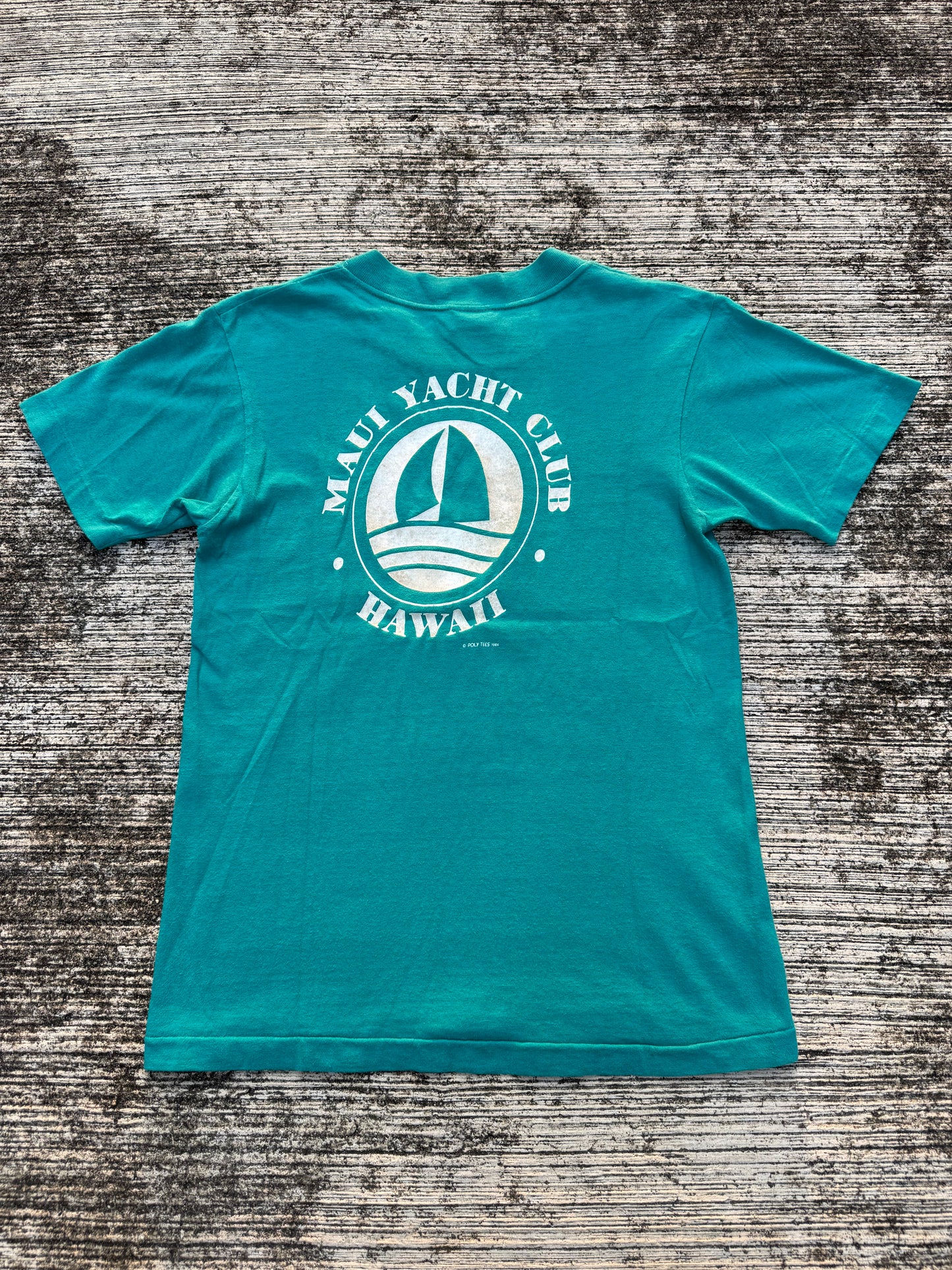 Vintage 1980s Maui Yacht Club Hawaii Tee