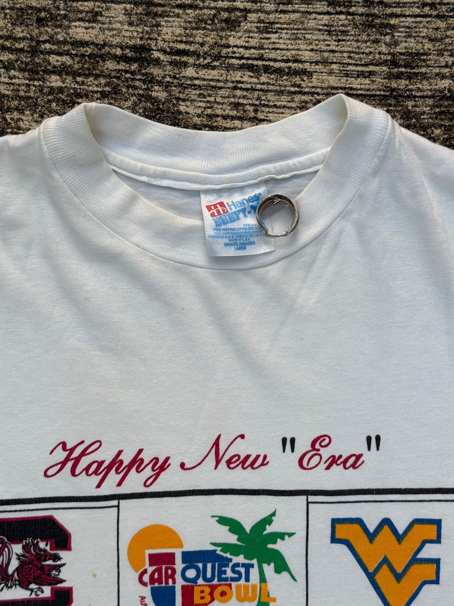 Vintage 1995 CarQuest Bowl Tee – University of South Carolina vs West Virginia