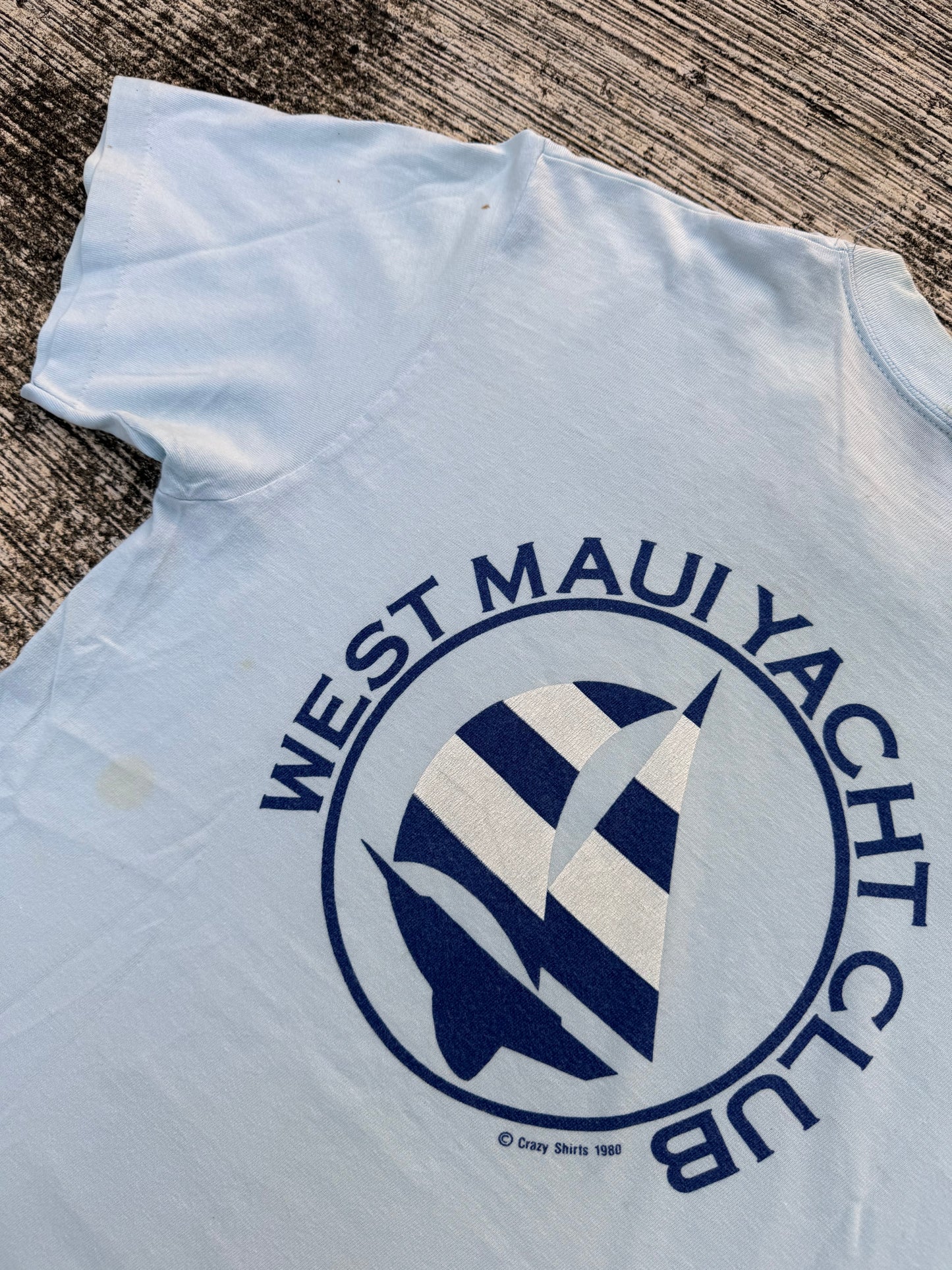 Vintage 1980s West Maui Yacht Club Tee – Crazy Shirts Hawaii