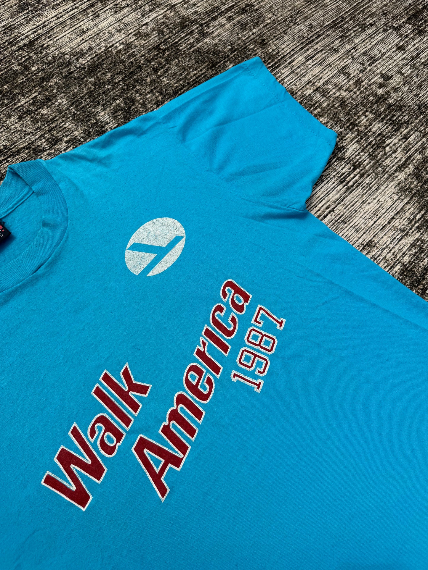Vintage 1987 Eastern Airlines “Walk America” Tee