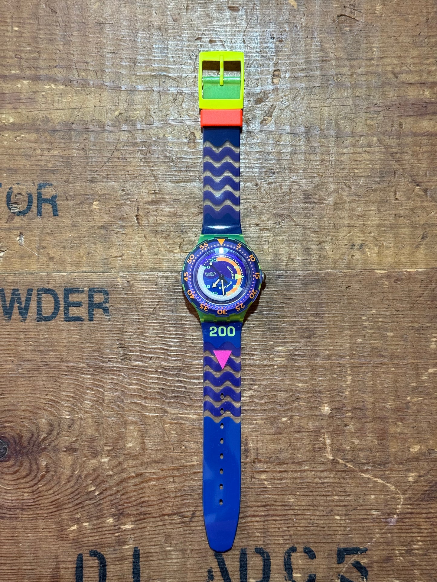 Vintage Swatch Scuba Junk Not Working For Parts