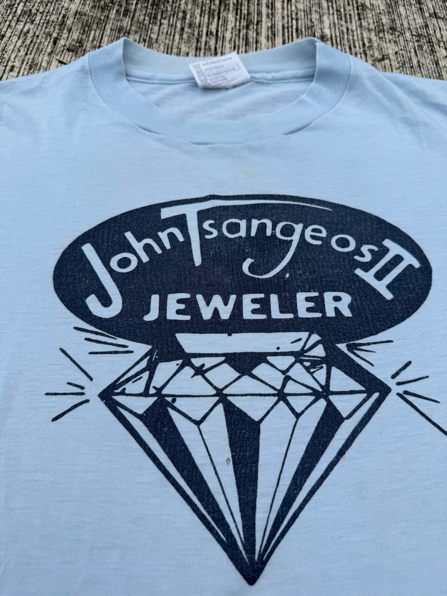 Vintage 1980s John Tsangeos II Jeweler Tee